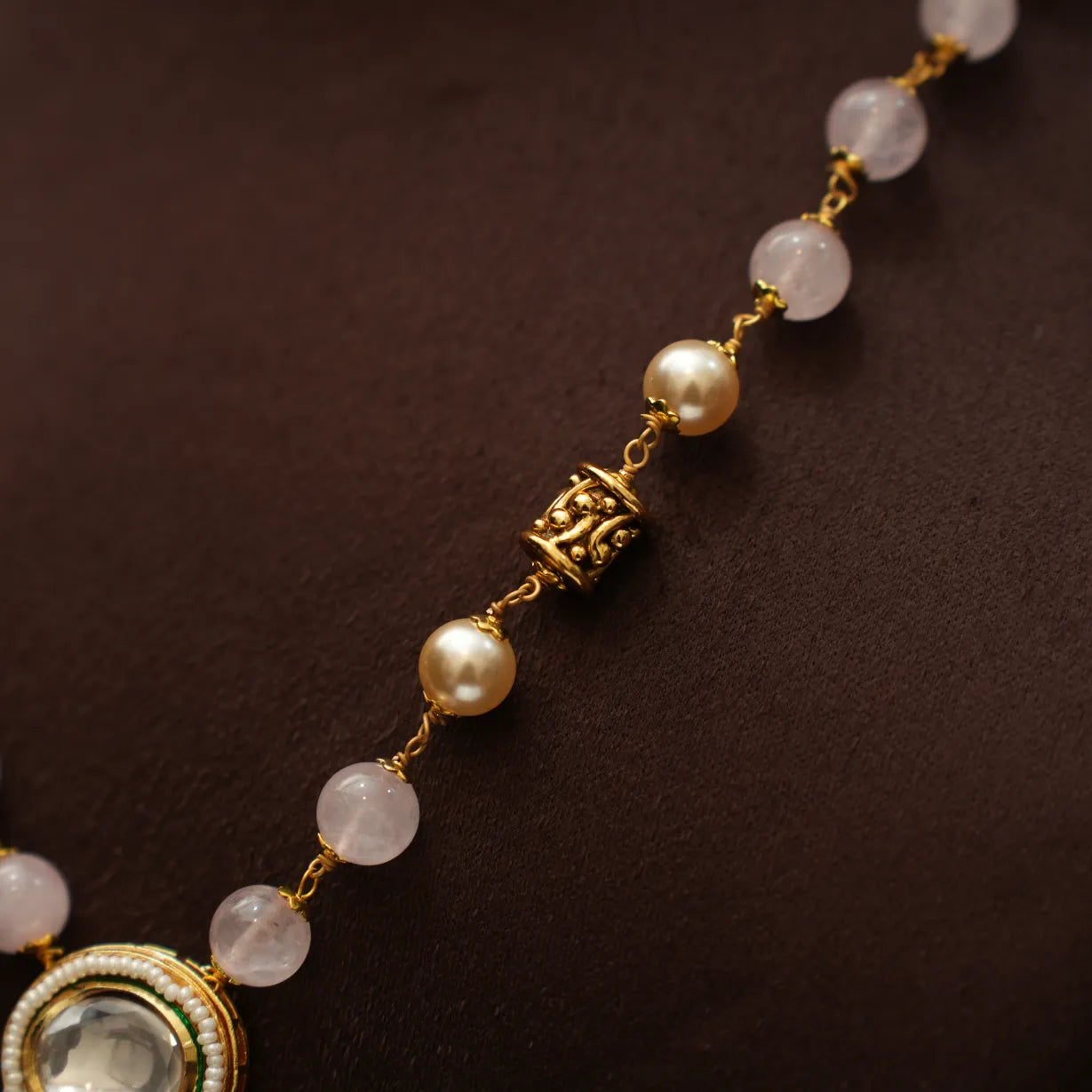 Lilliana Beaded Necklace - Pink