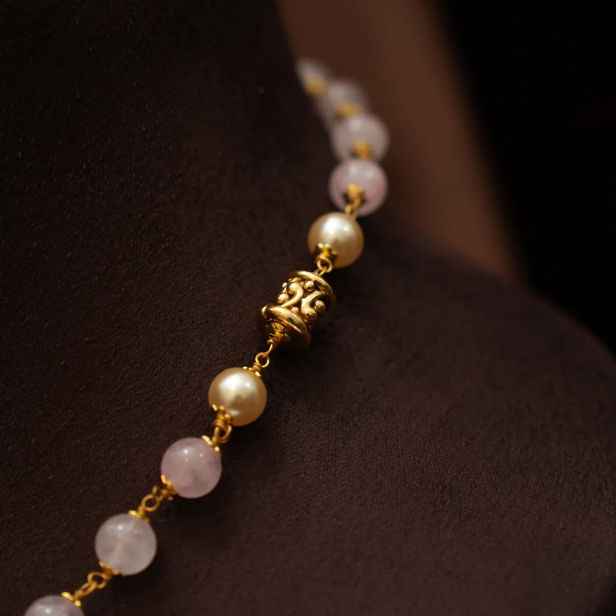 Lilliana Beaded Necklace - Pink