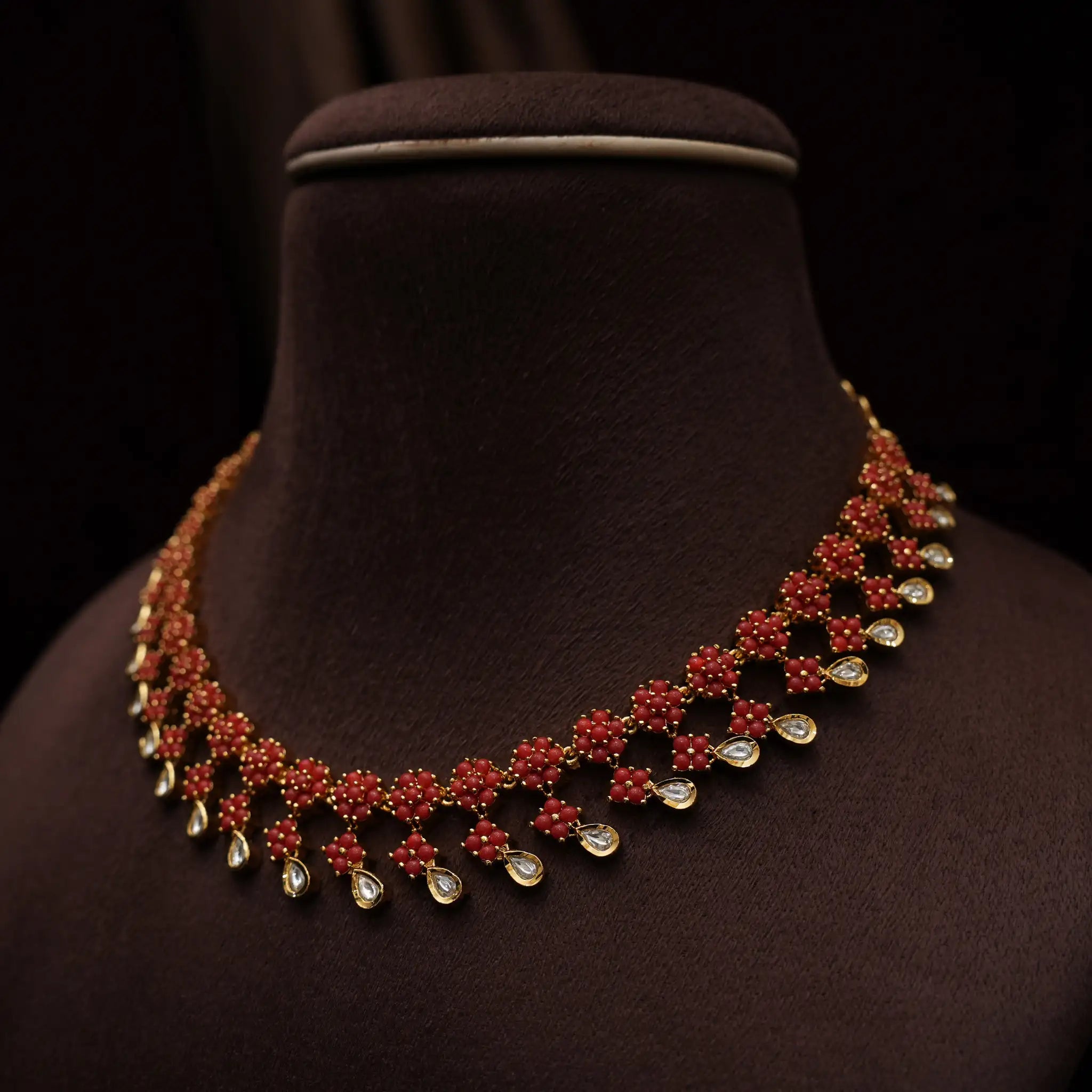 Linida Antique Coral Necklace
