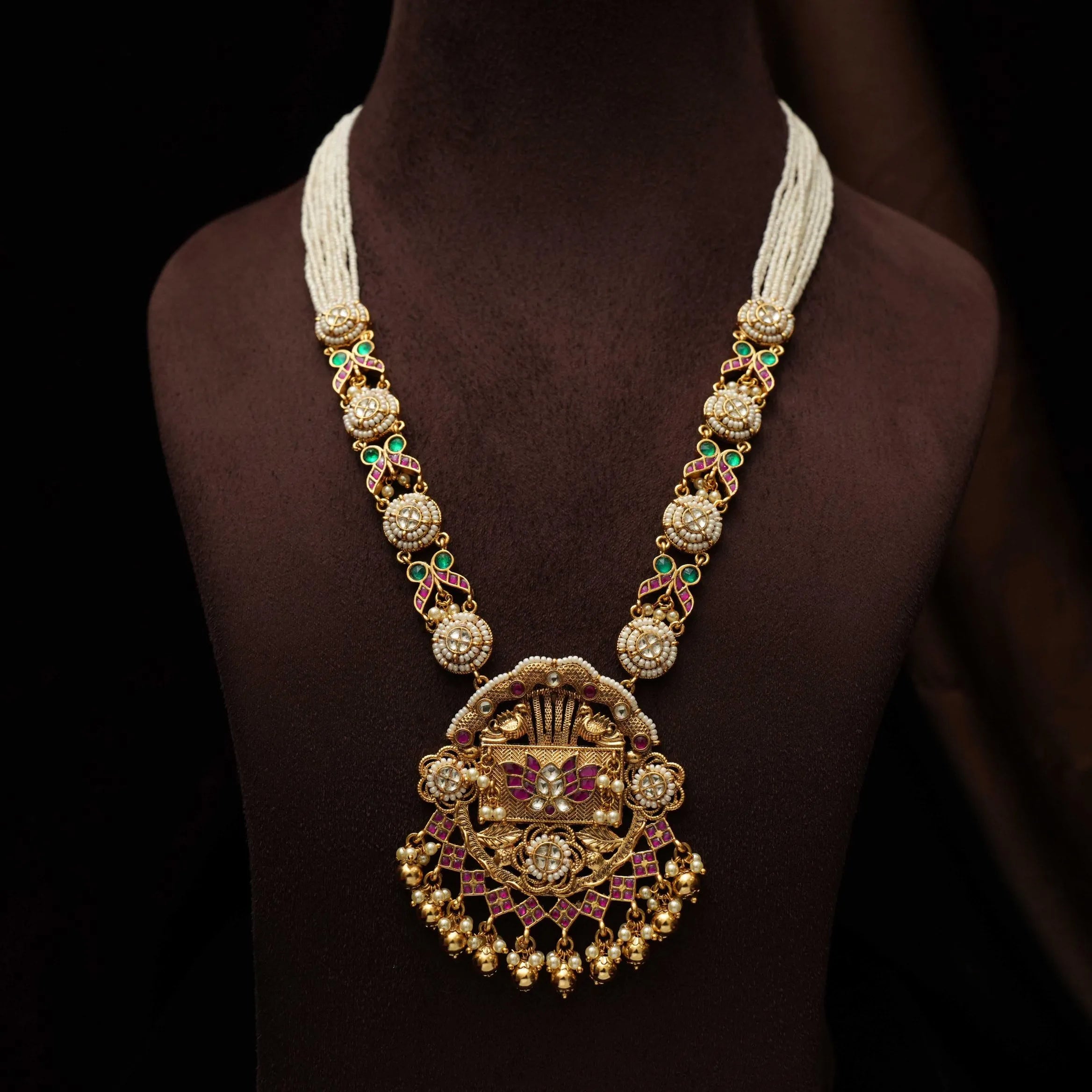 Liona Pearl Polki Necklace