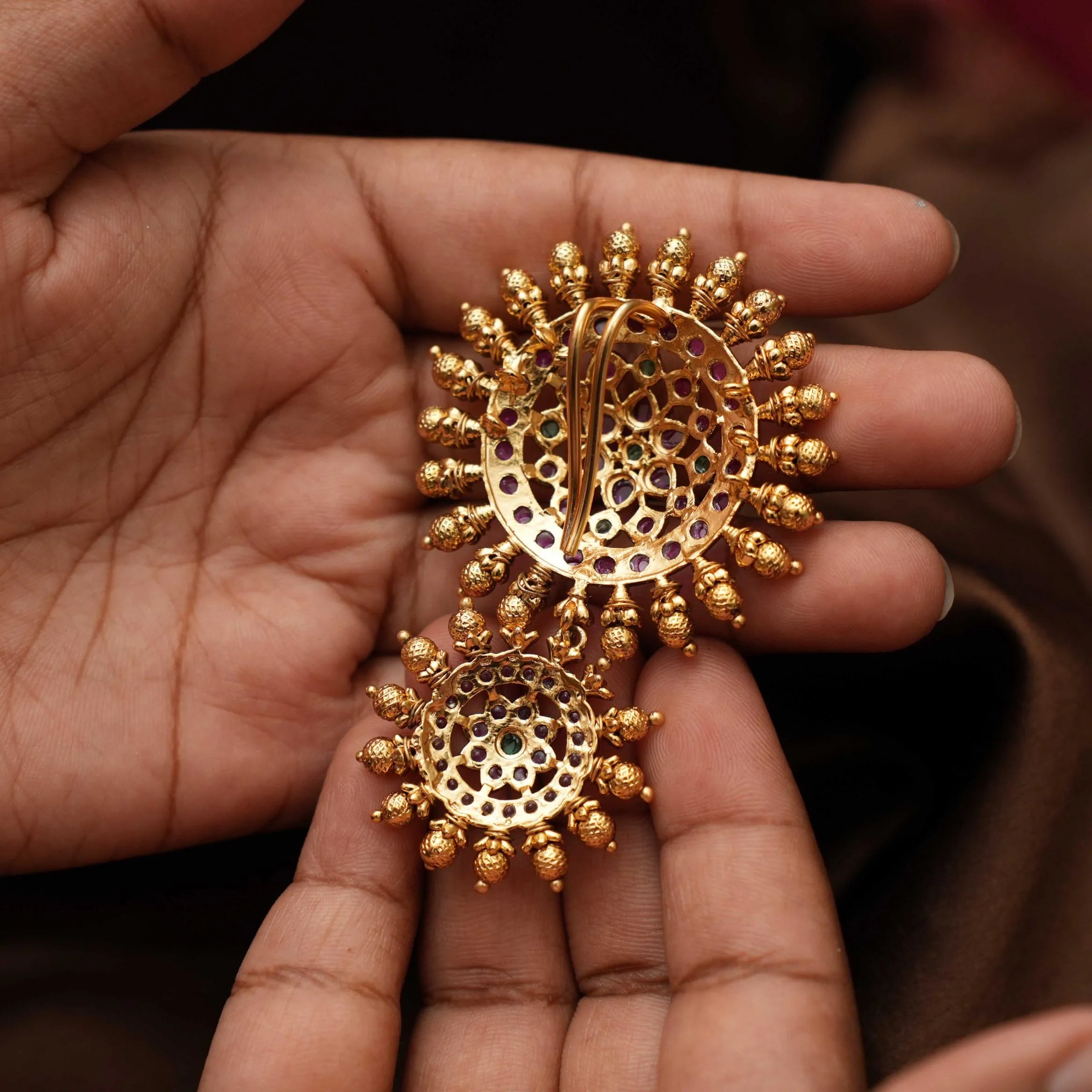 Lipi Antique Jadai Billai / Hair Brooch