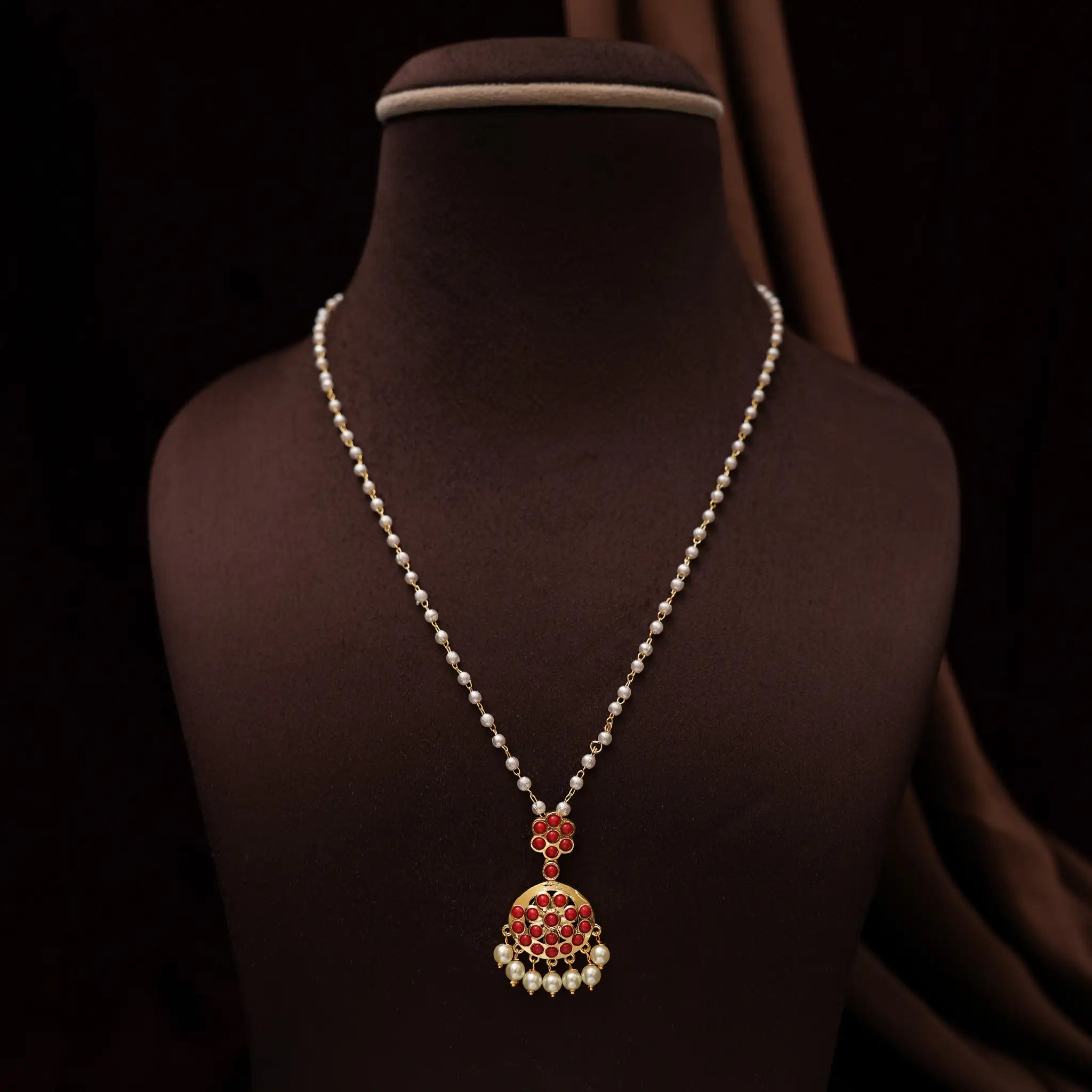 Lisha Antique Pearl Necklace