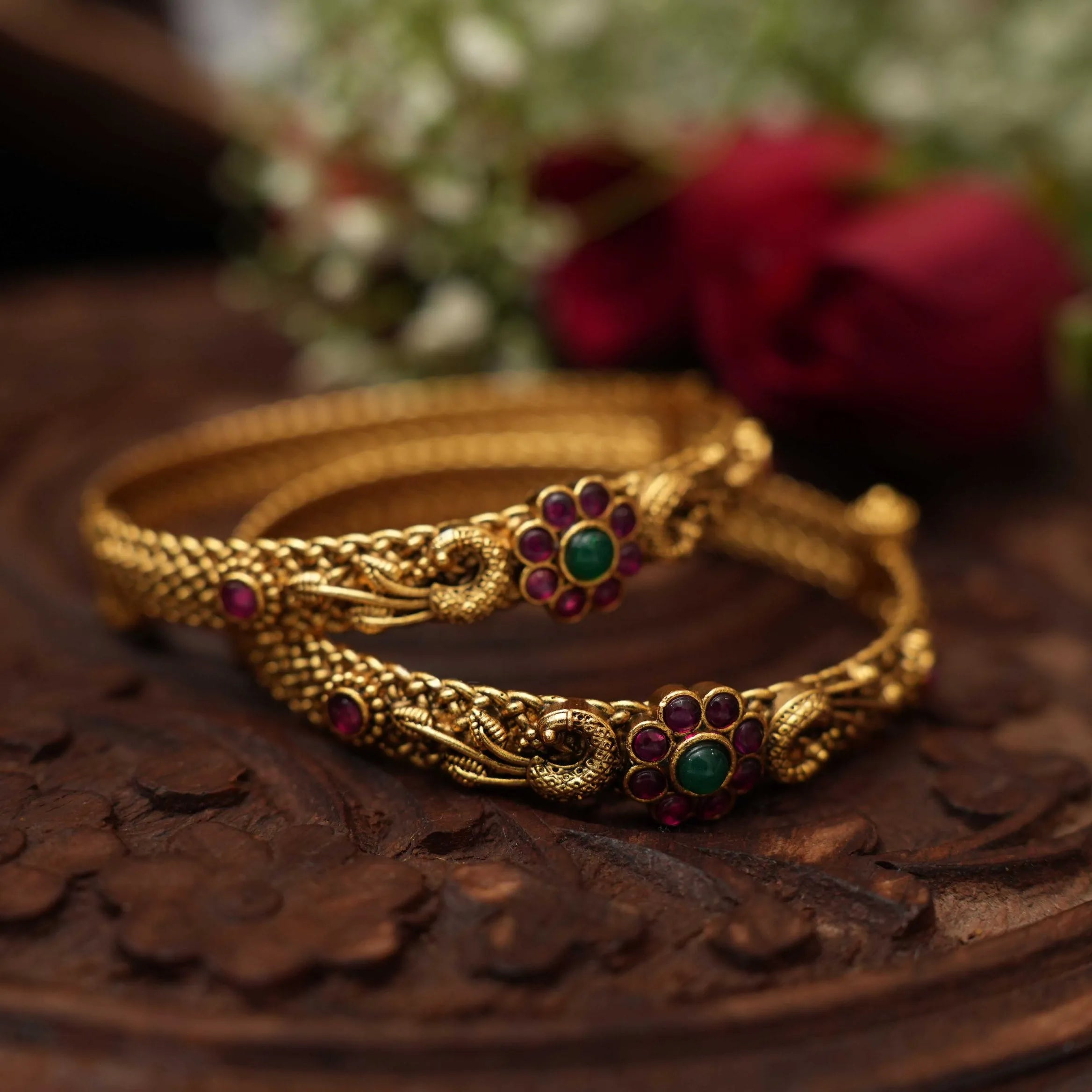 Liyana Antique Bangles - Main Image