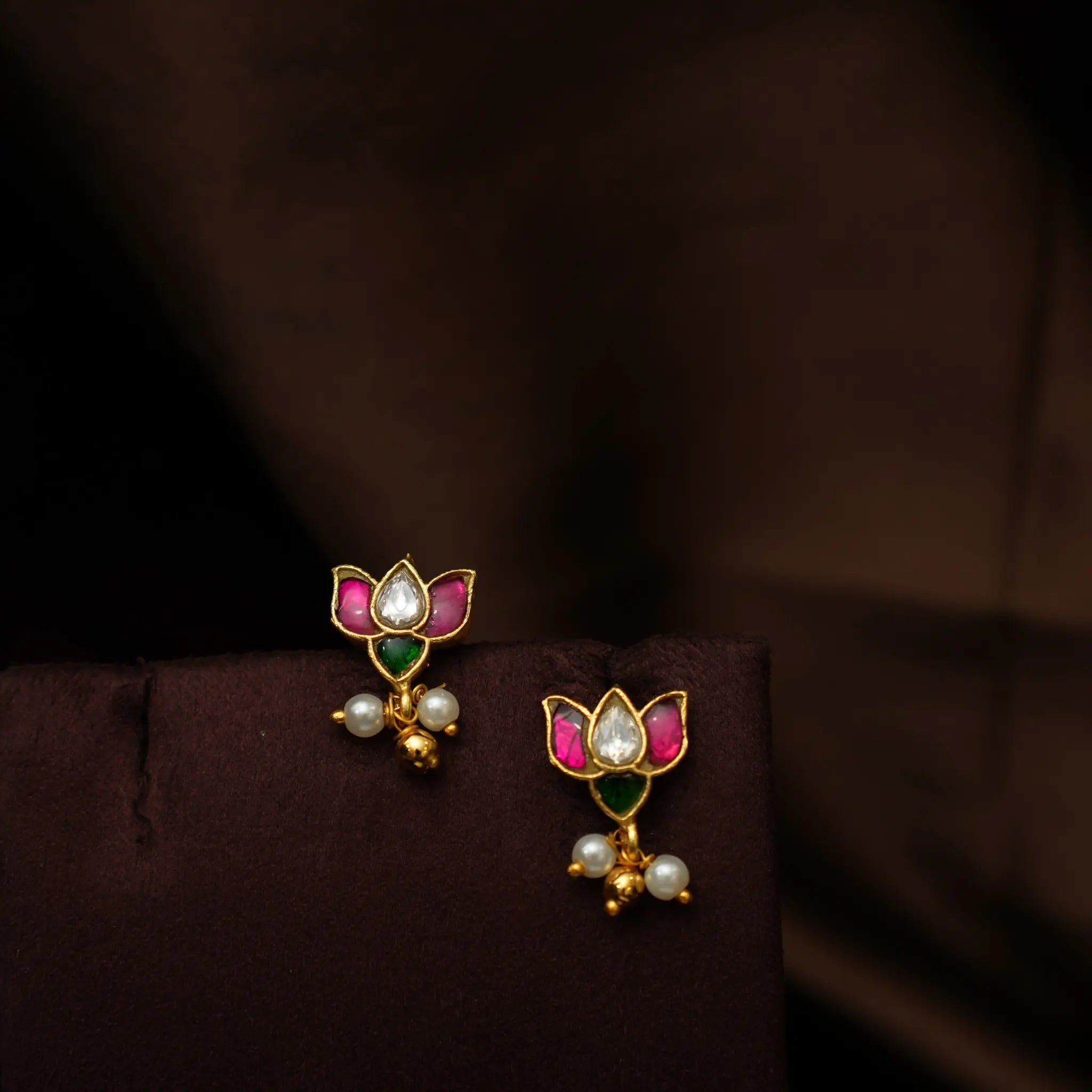 Luna Polki Choker - Red