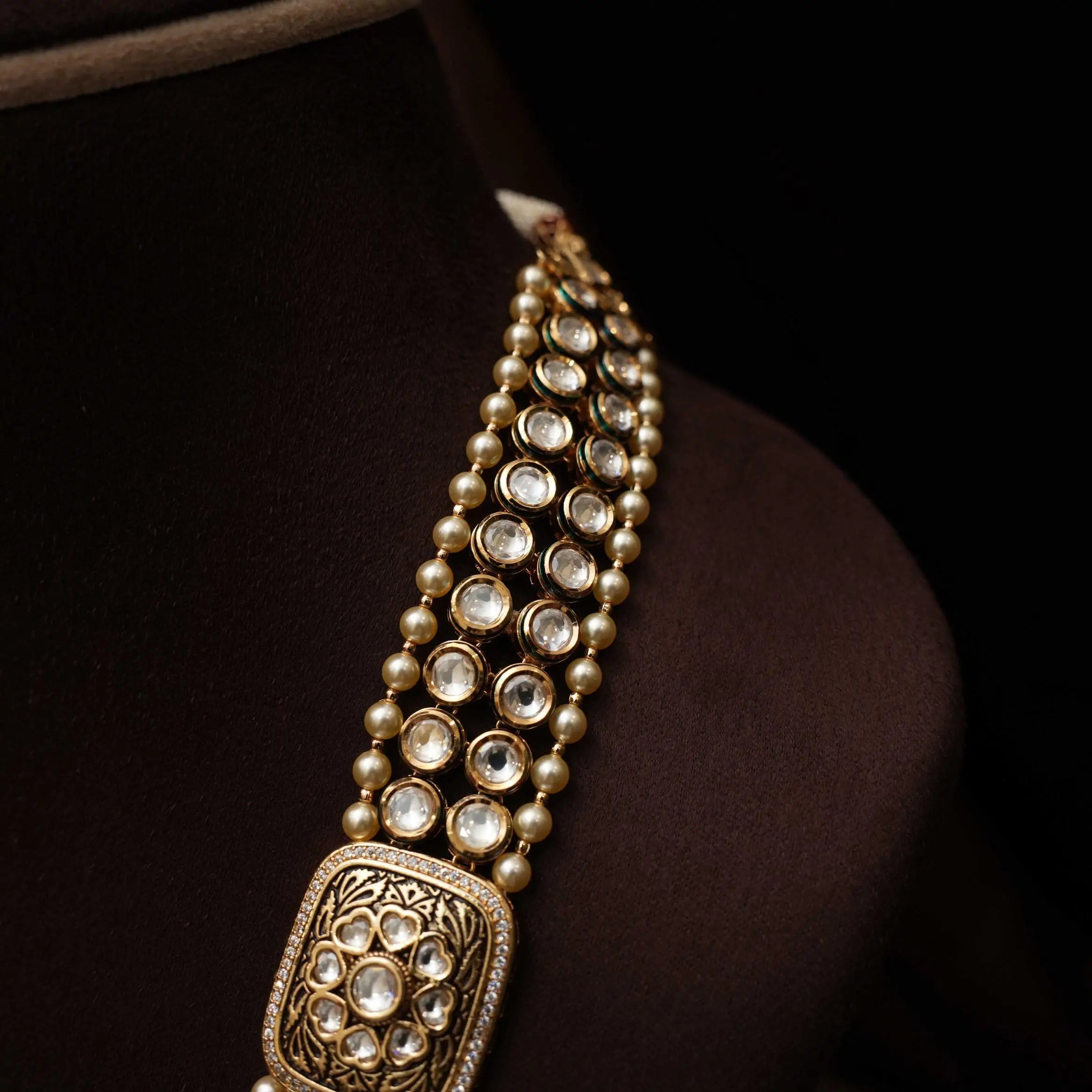 Mabel Multilayered Kundan Necklace