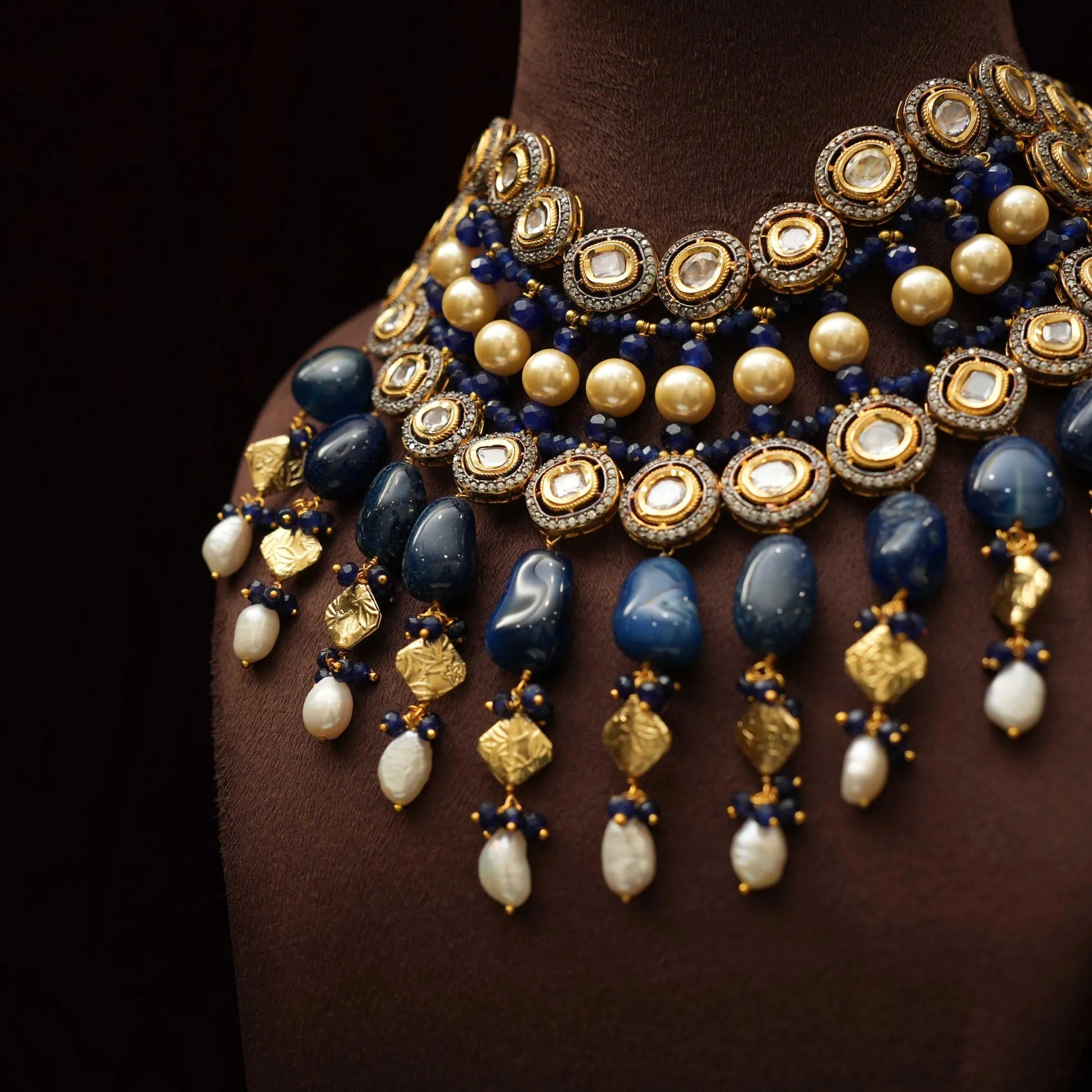 Madhuri Victorian Kundan Necklace