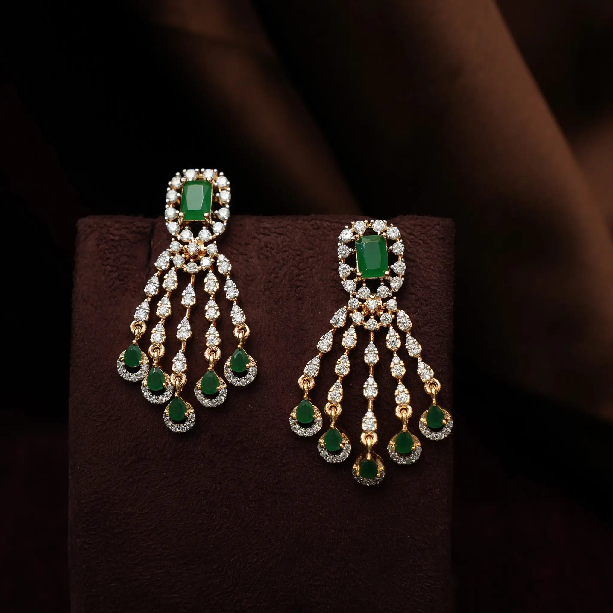 Maerya Zircon Necklace - Green