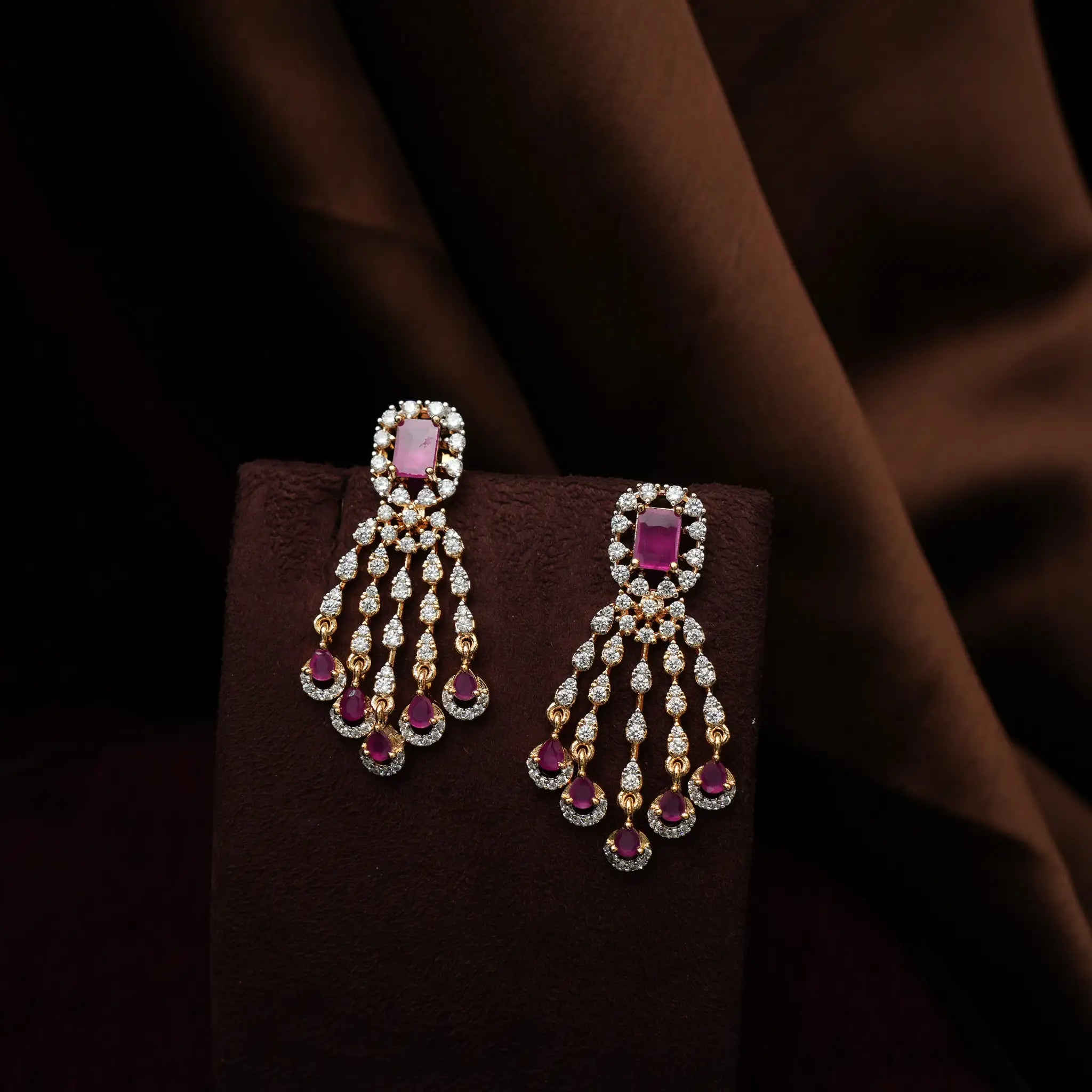 Maerya Zircon Necklace - Ruby