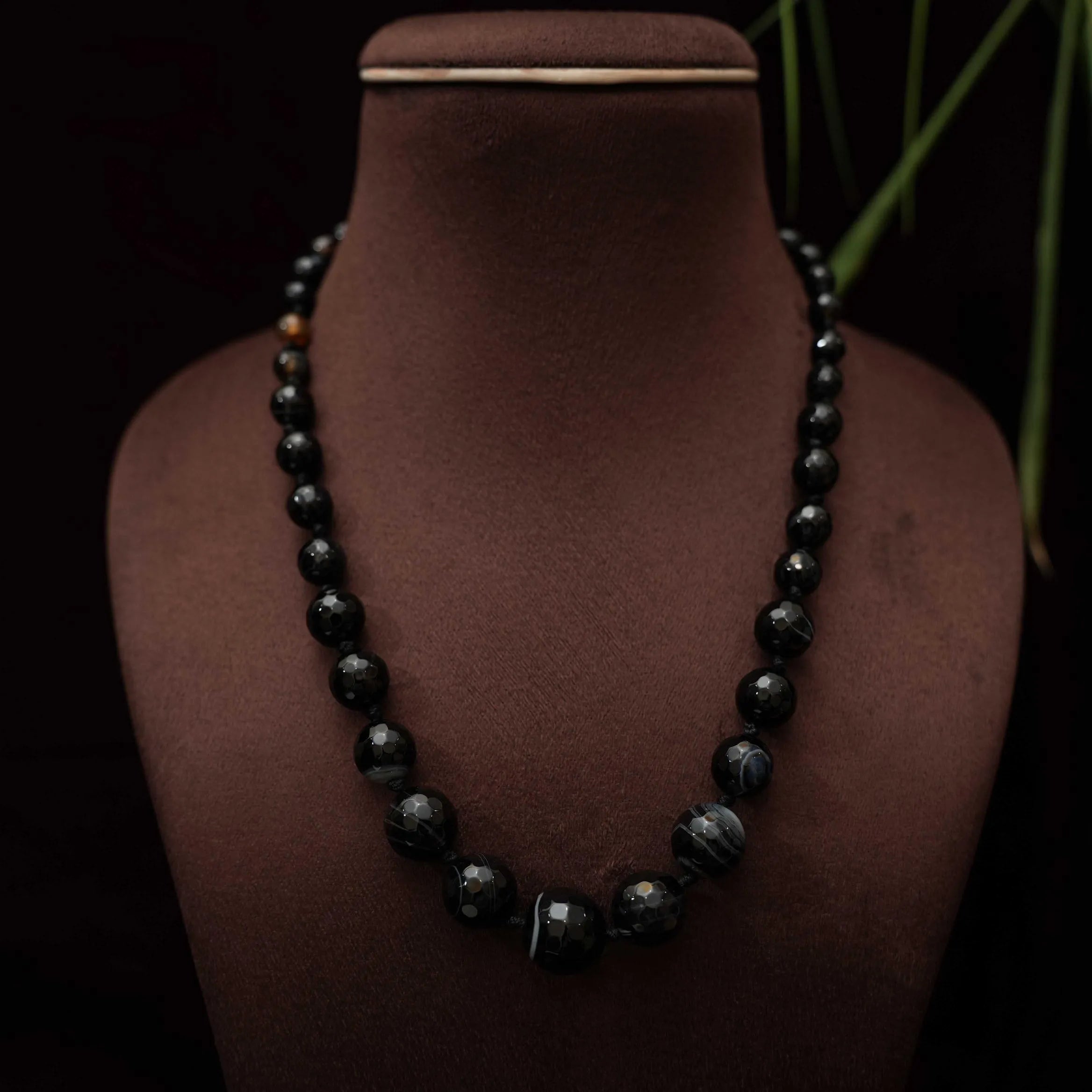 Mahi Beaded Necklace - Black