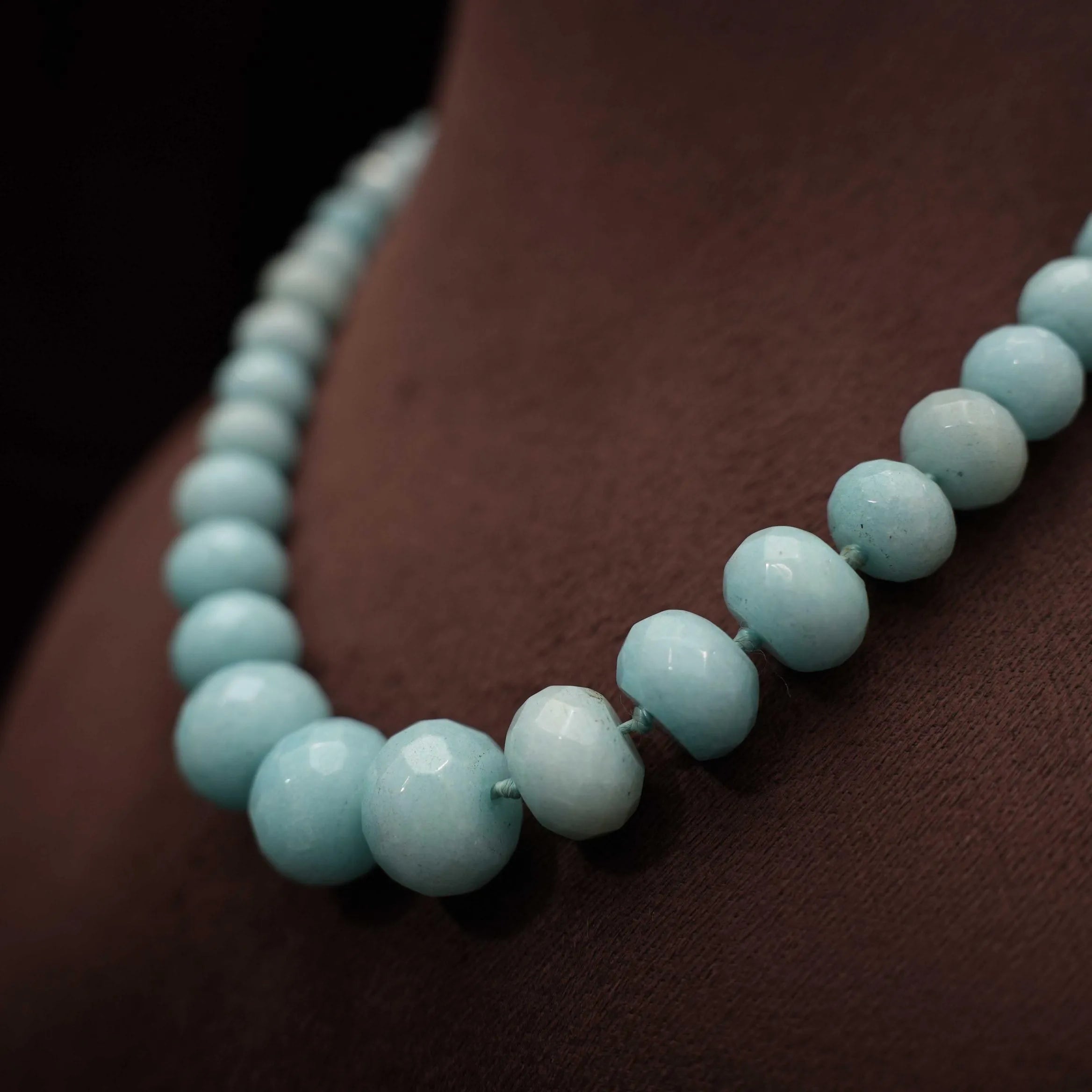 Mahi Beaded Necklace - Pastel Blue