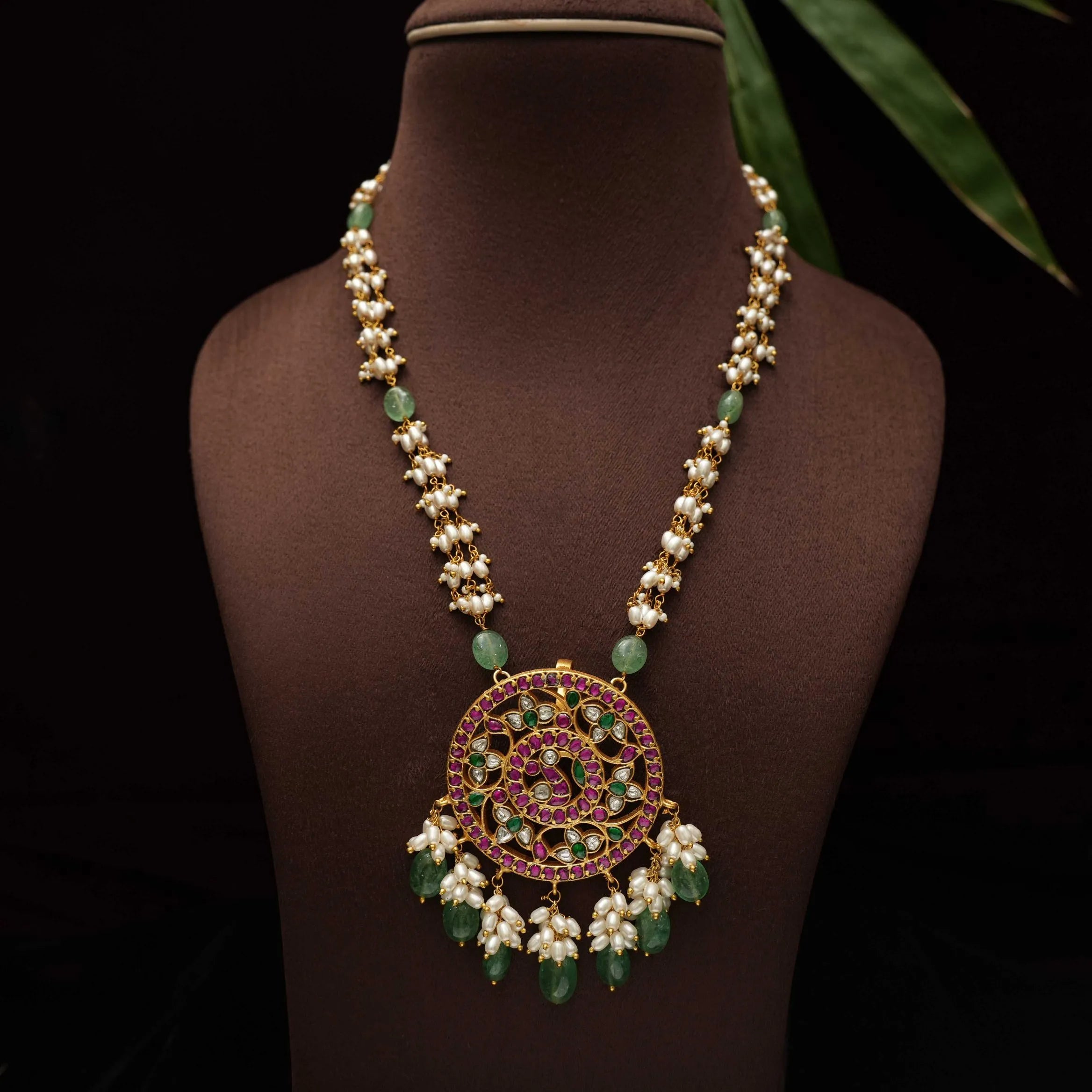 Mahika Polki Beaded Necklace