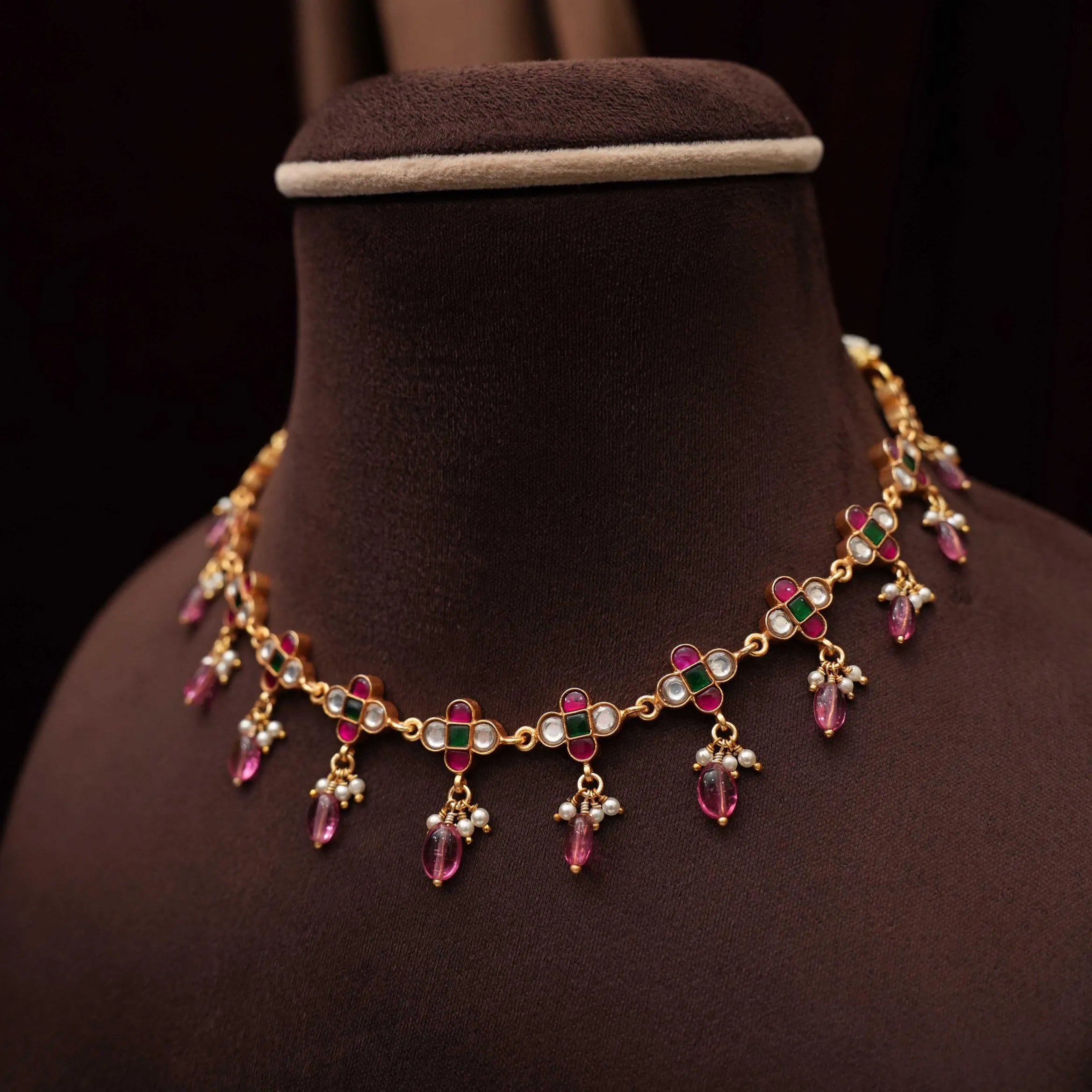 Mahika Silver Necklace - Beaded