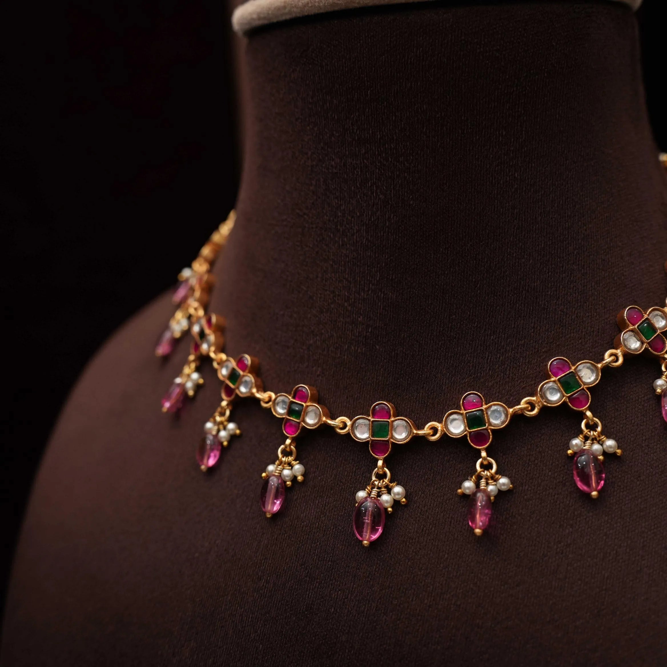 Mahika Silver Necklace - Beaded