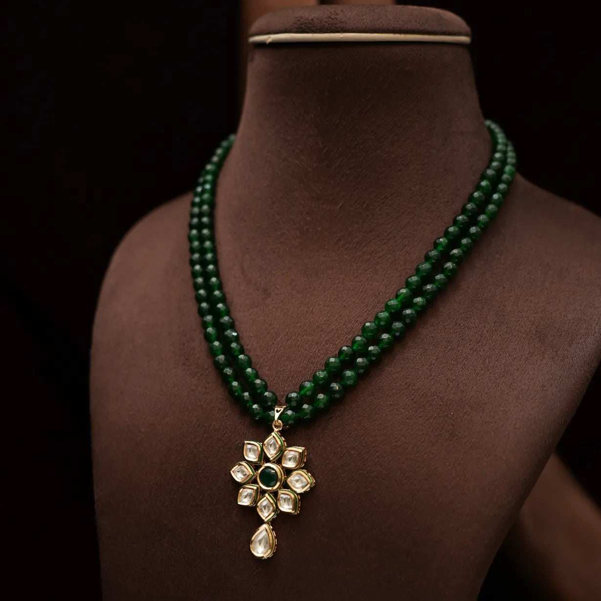 Mahta Beaded Kundan Necklace
