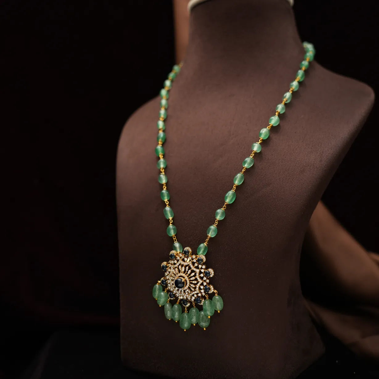 Maisie Beaded Zircon Necklace