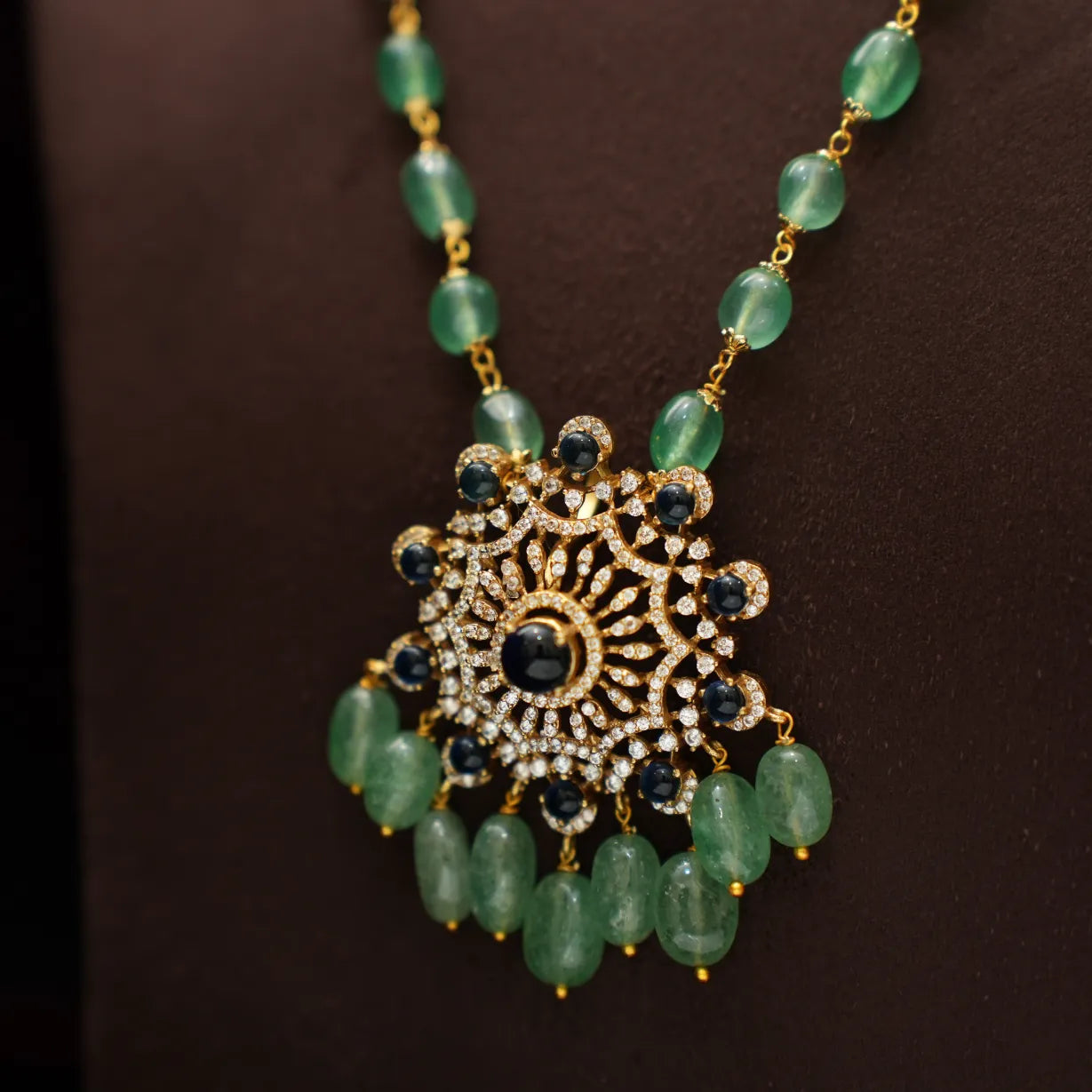 Maisie Beaded Zircon Necklace