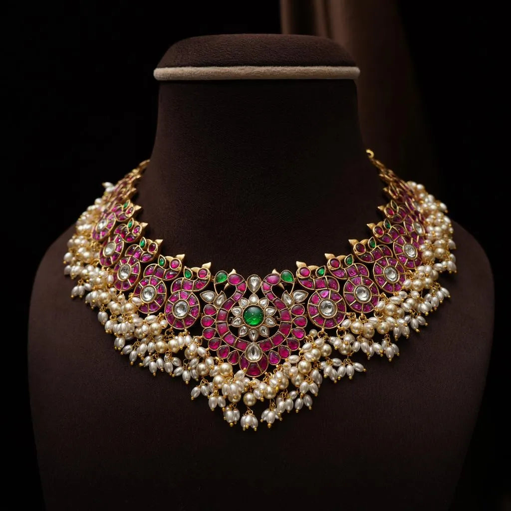 Maisie Polki Jadau Necklace