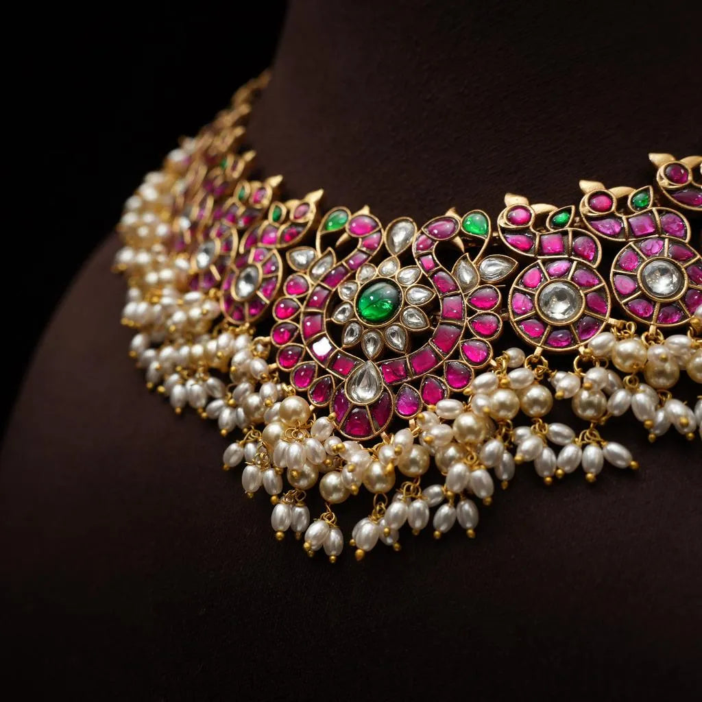 Maisie Polki Jadau Necklace