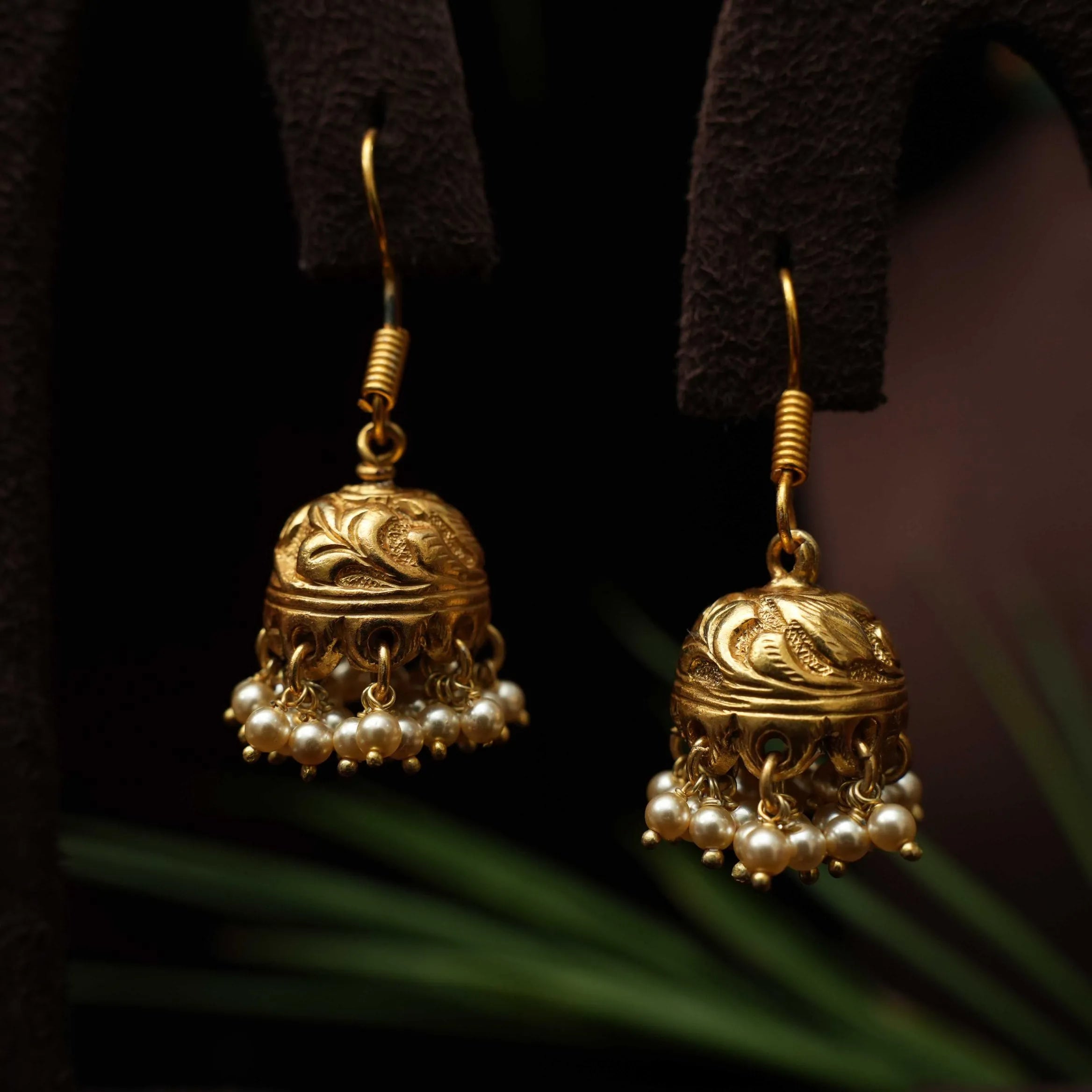 Mala Silver Jhumka Earrings