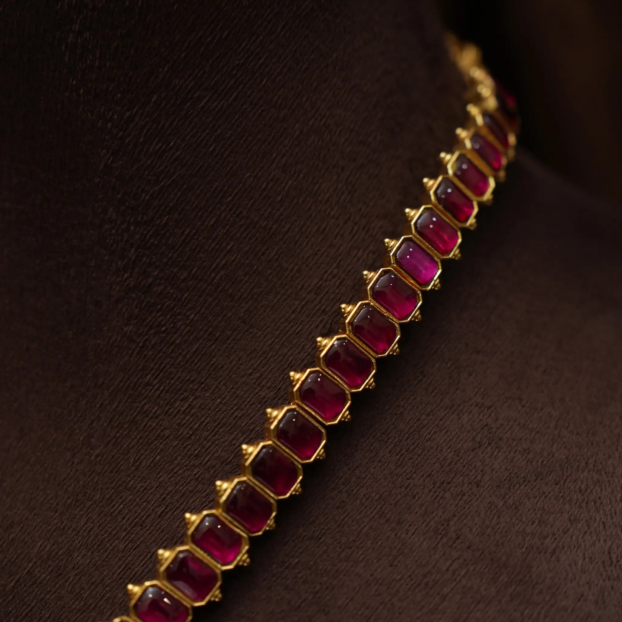 Manavi Statement Necklace - Red
