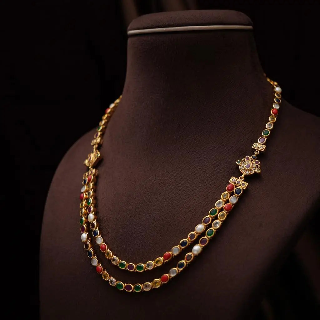 Mandira Silver Reversible Necklace