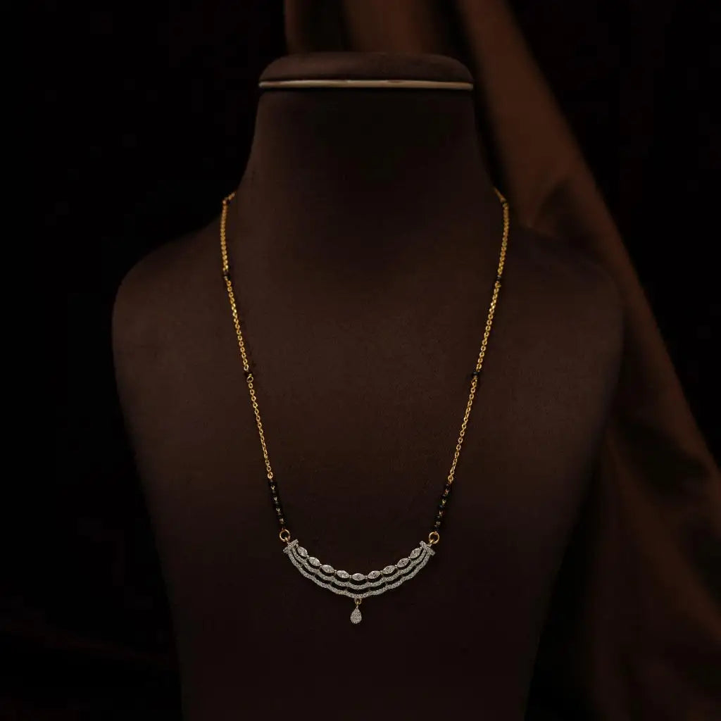 Manjira Silver Mangalsutra Chain
