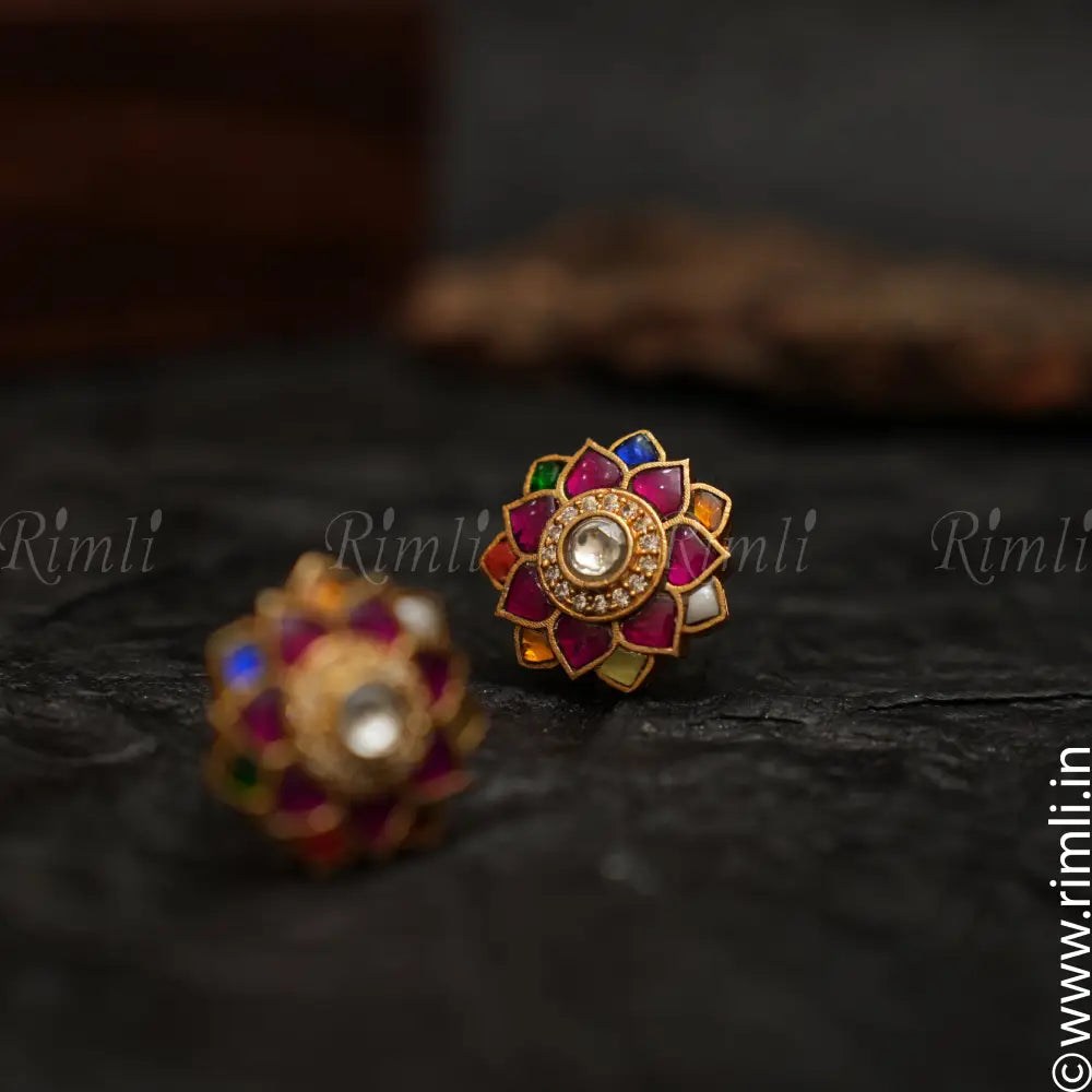 Mansi Floral Ear Stud - Rimli Boutique