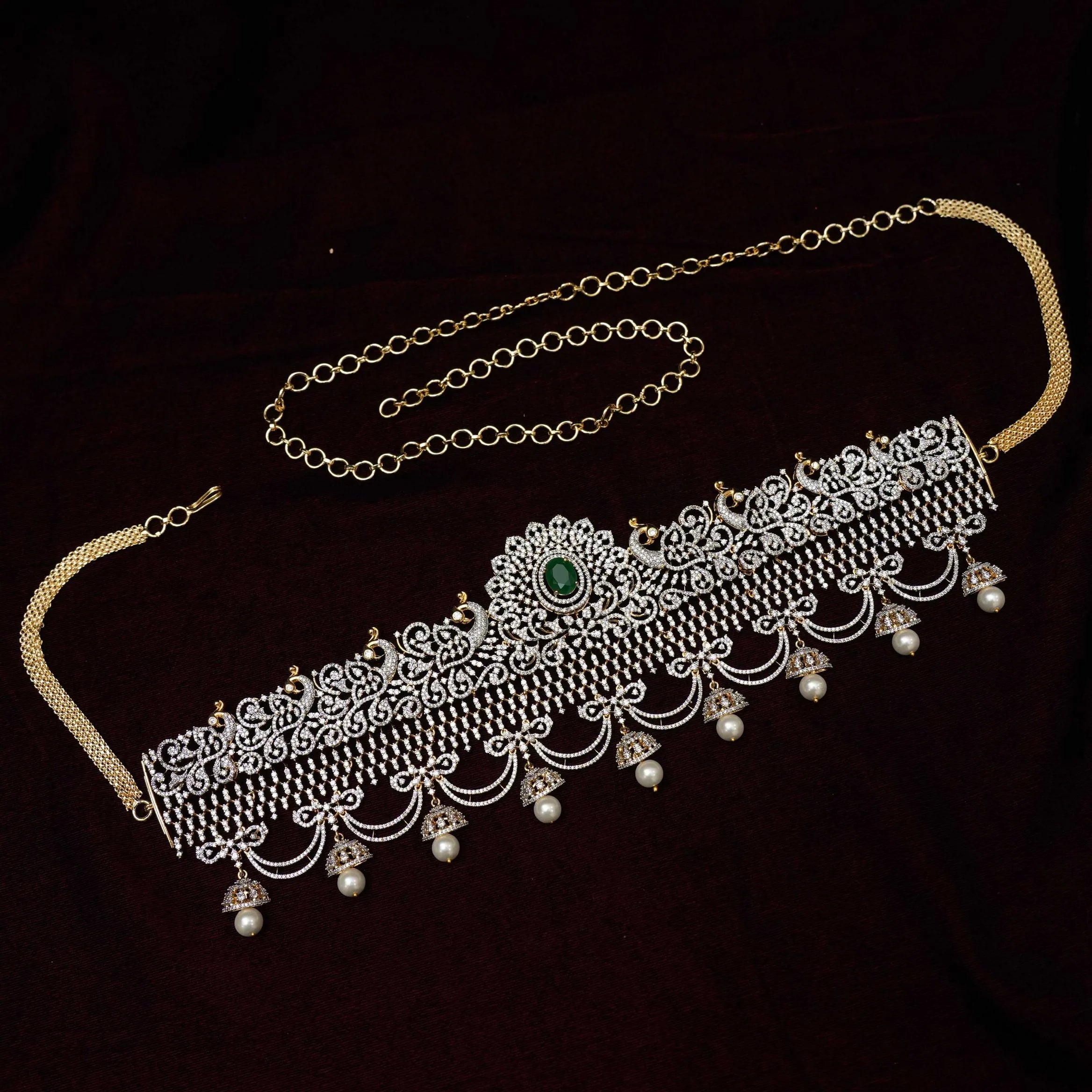 Manvika Zircon Hip Belt