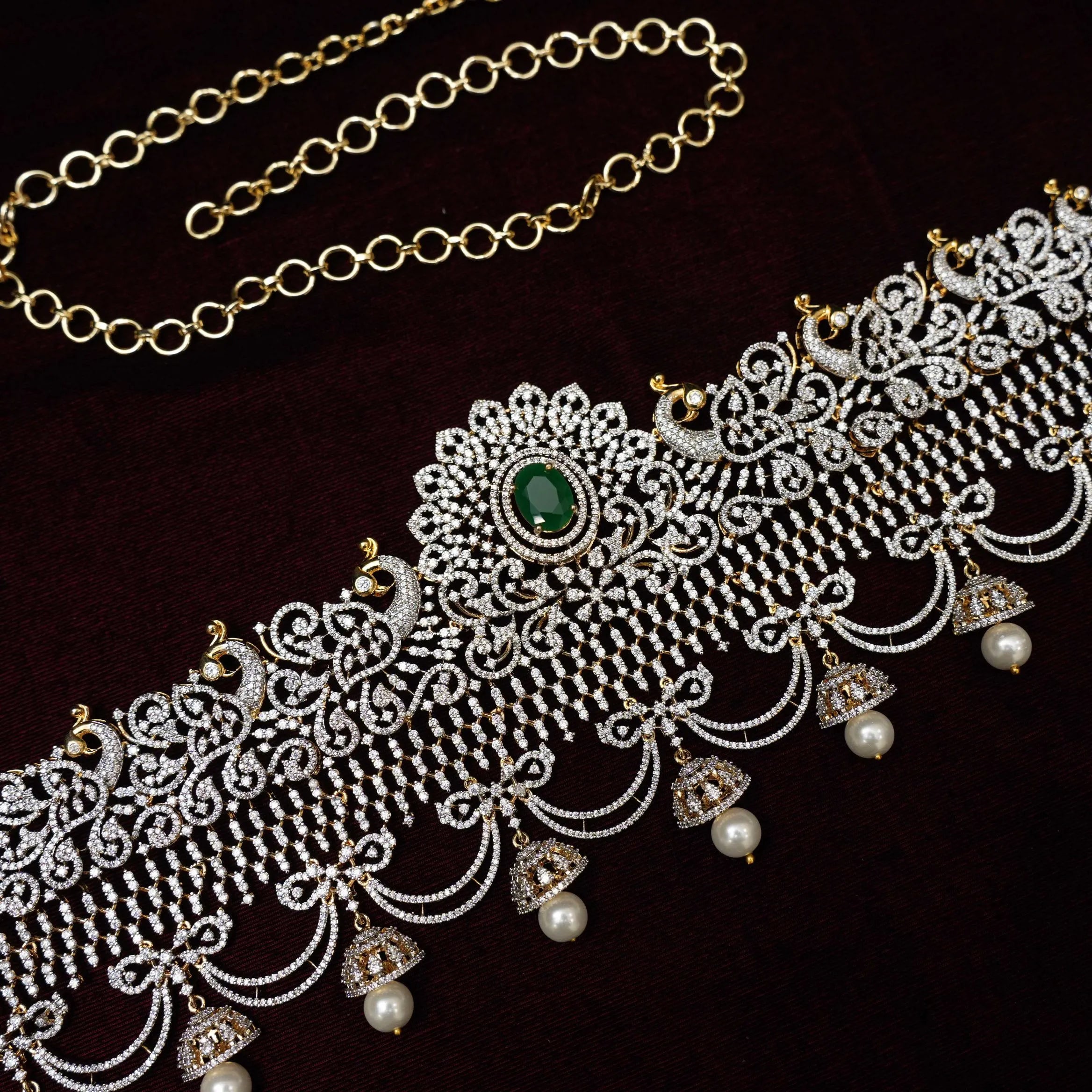 Manvika Zircon Hip Belt