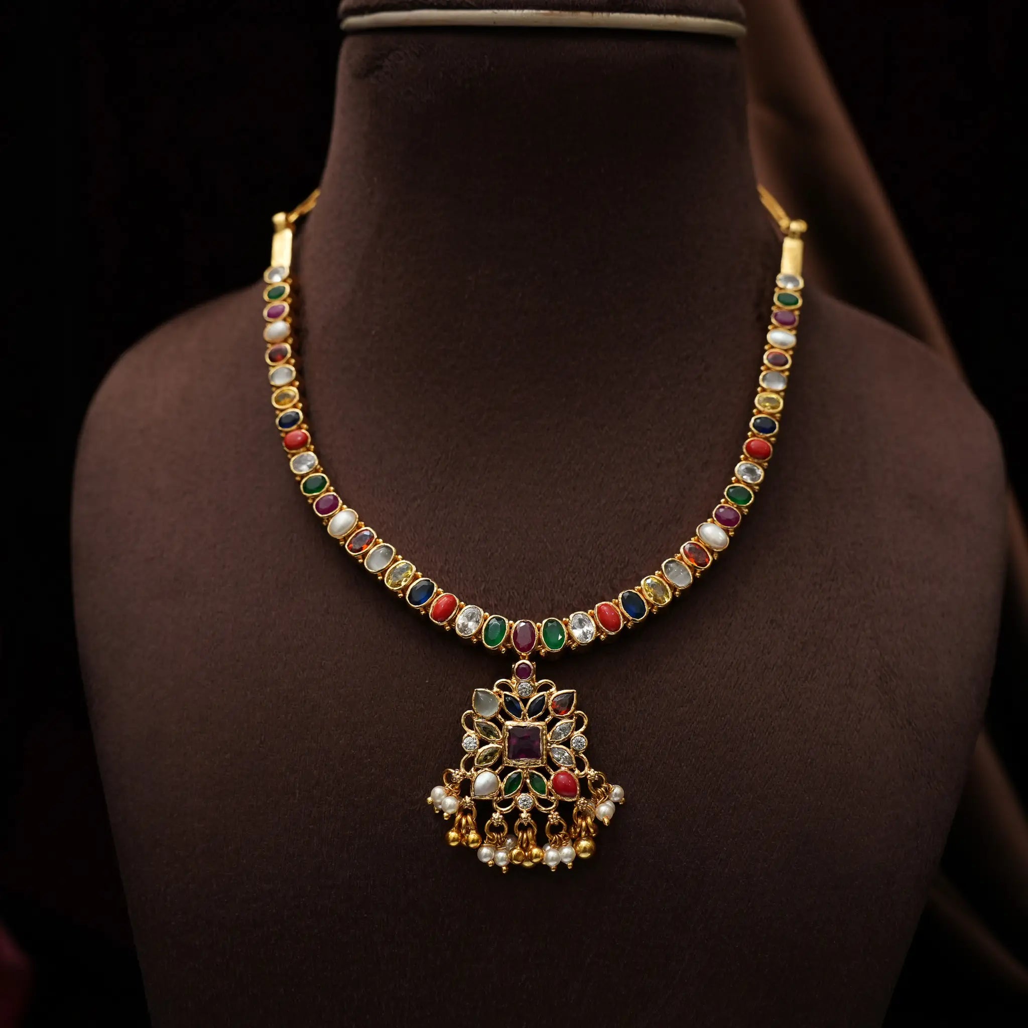 Manya Silver Reversible Necklace