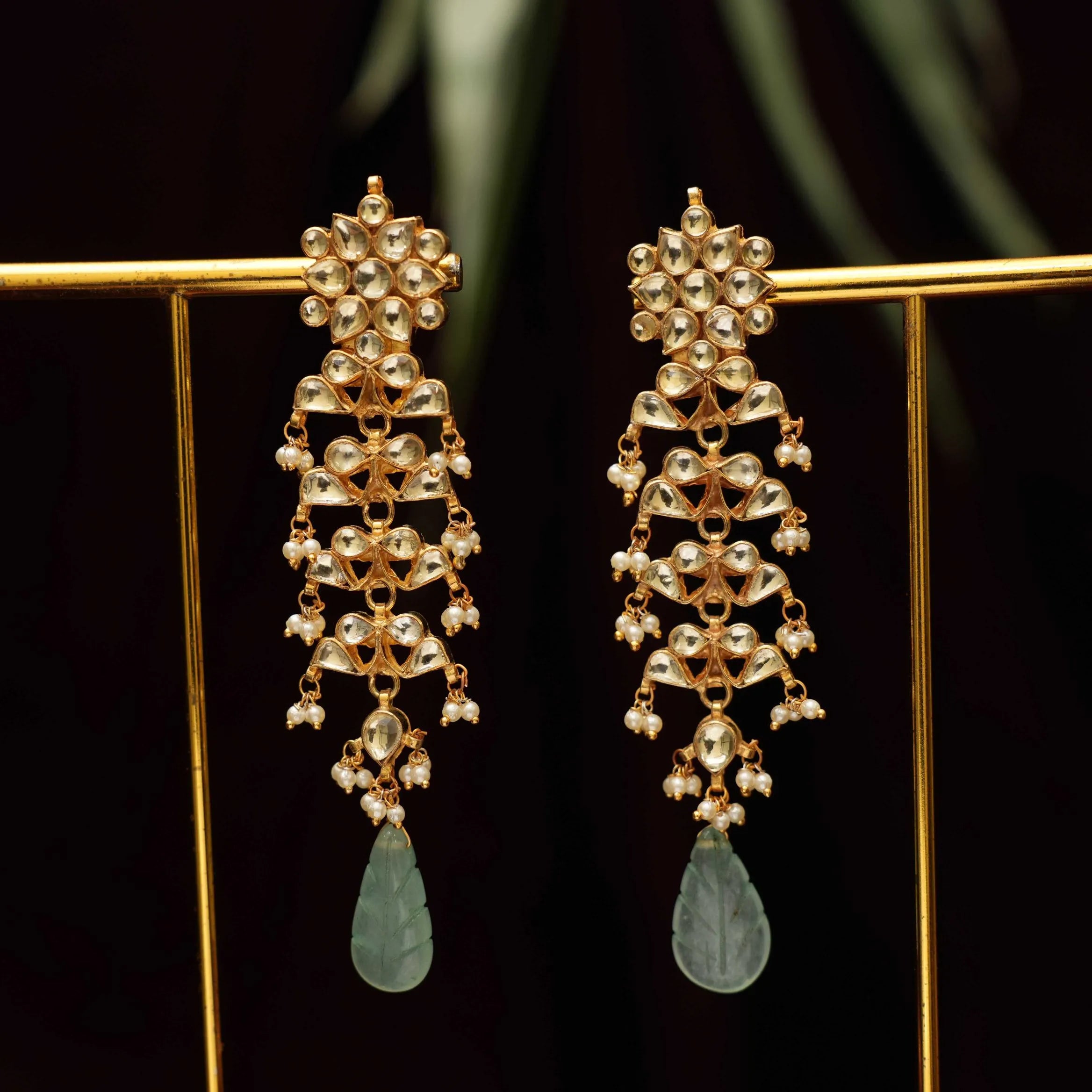 Maria Polki Designer Earrings - Rimli Boutique