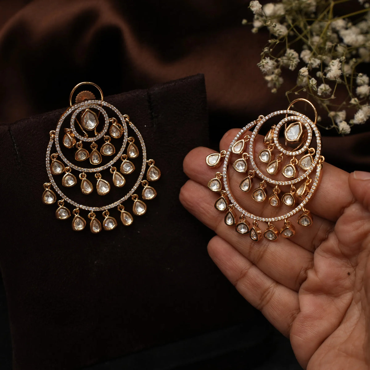 Mathura Chandbali Earrings
