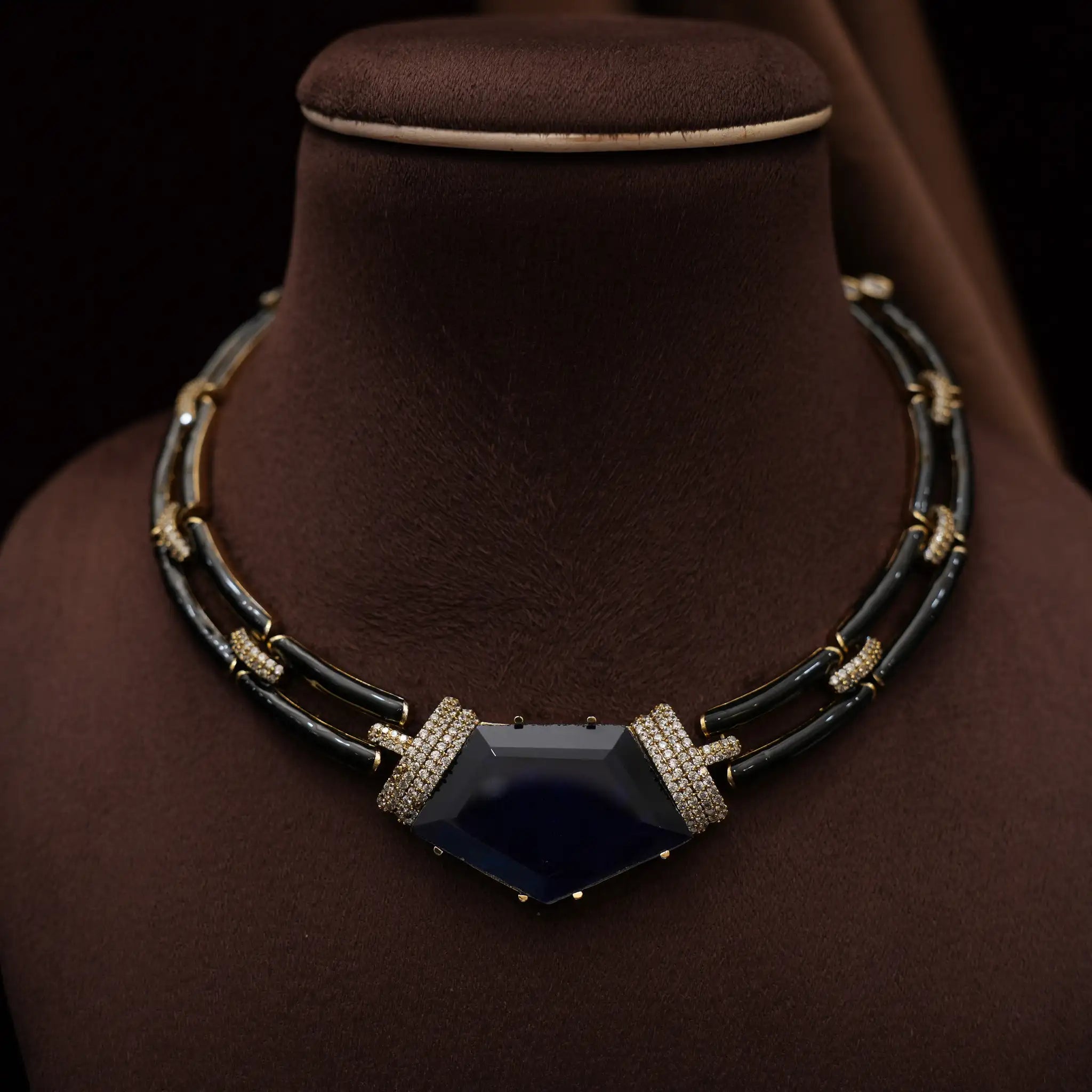 Matilda Statement Necklace - Blue