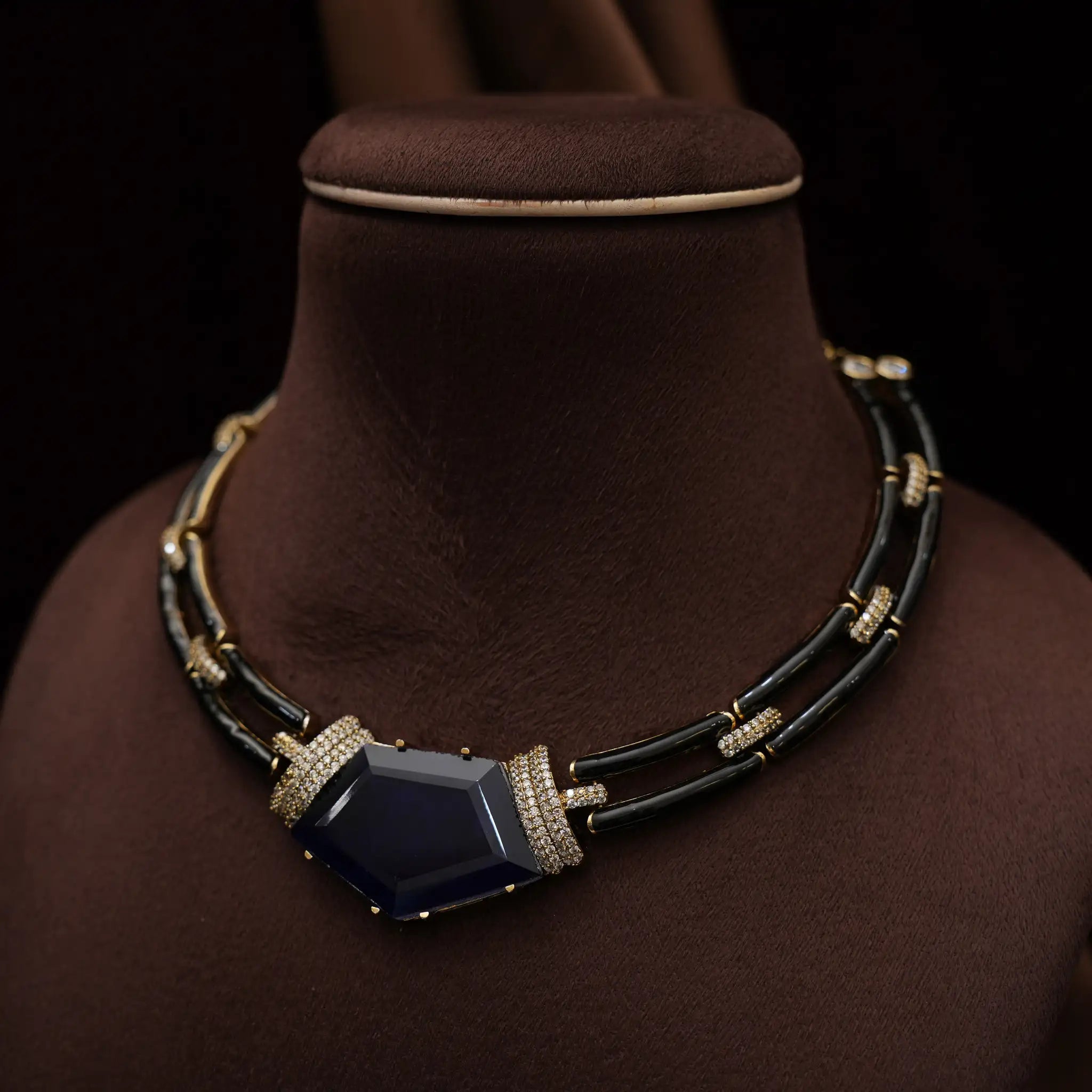 Matilda Statement Necklace - Blue