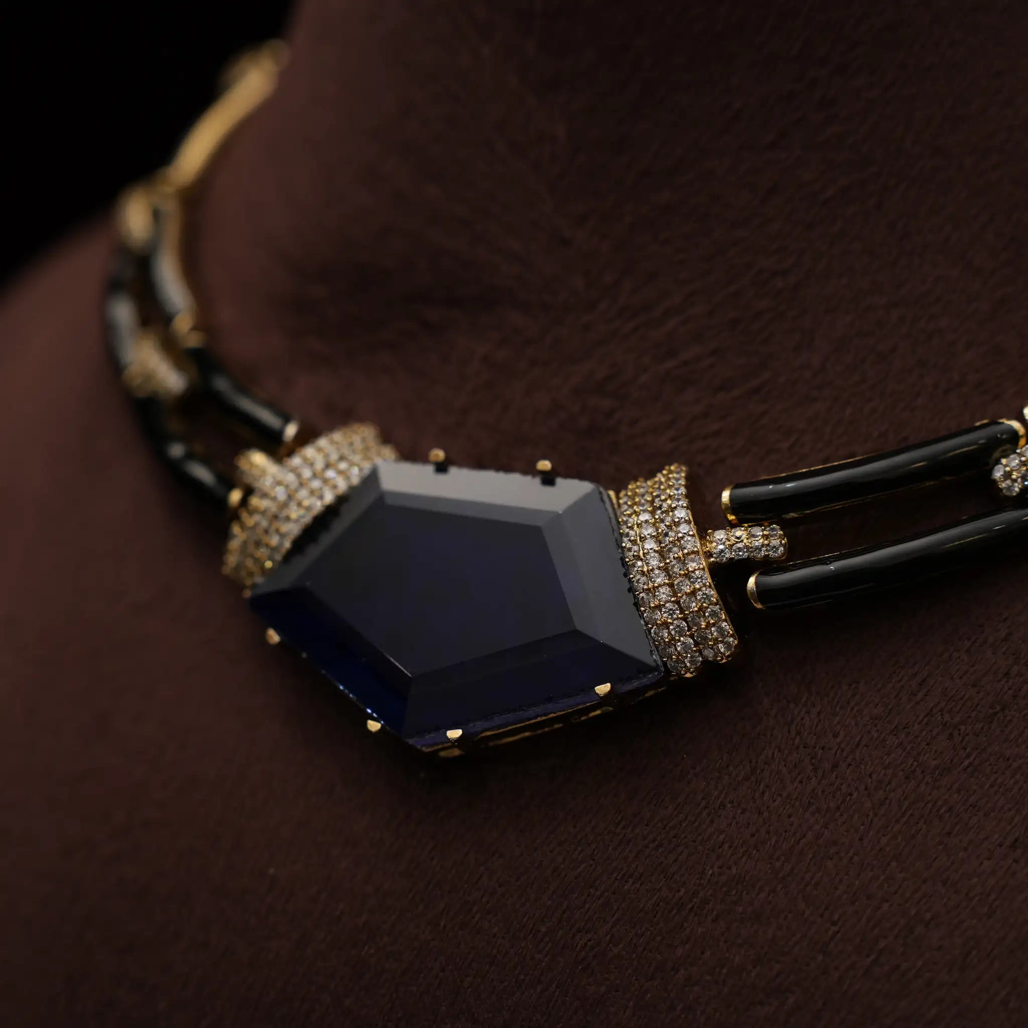 Matilda Statement Necklace - Blue