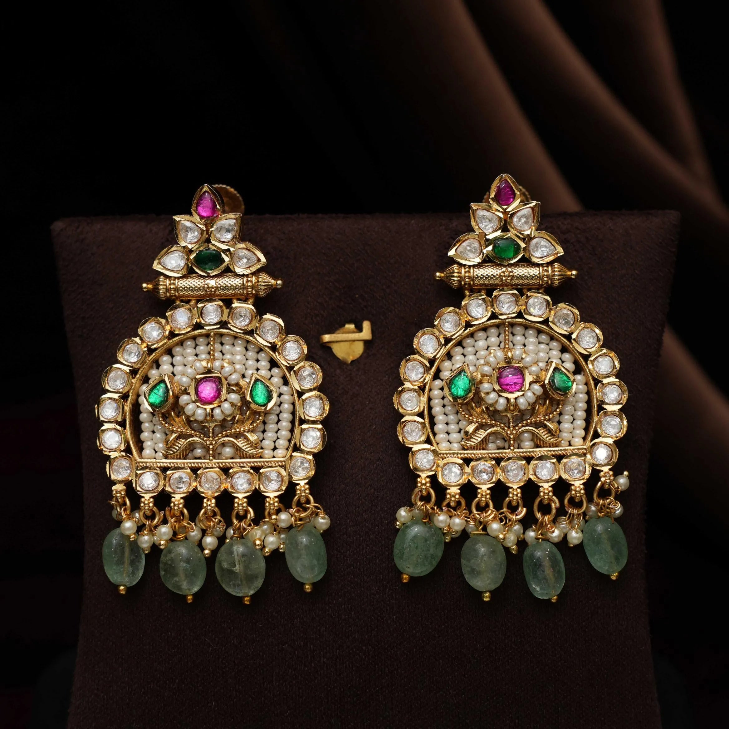 Maya Polki Designer Earrings
