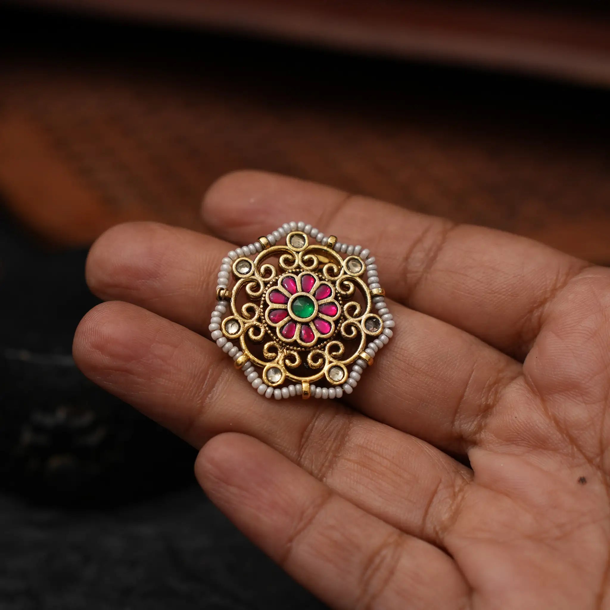 Maya Polki Ring
