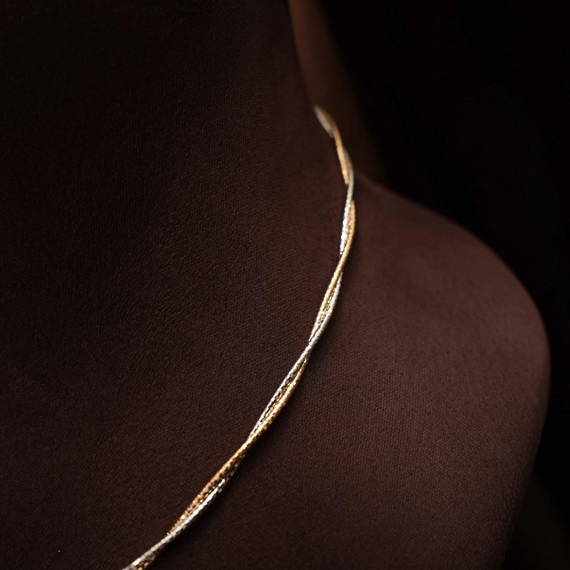 Maya Zircon Hasli Necklace