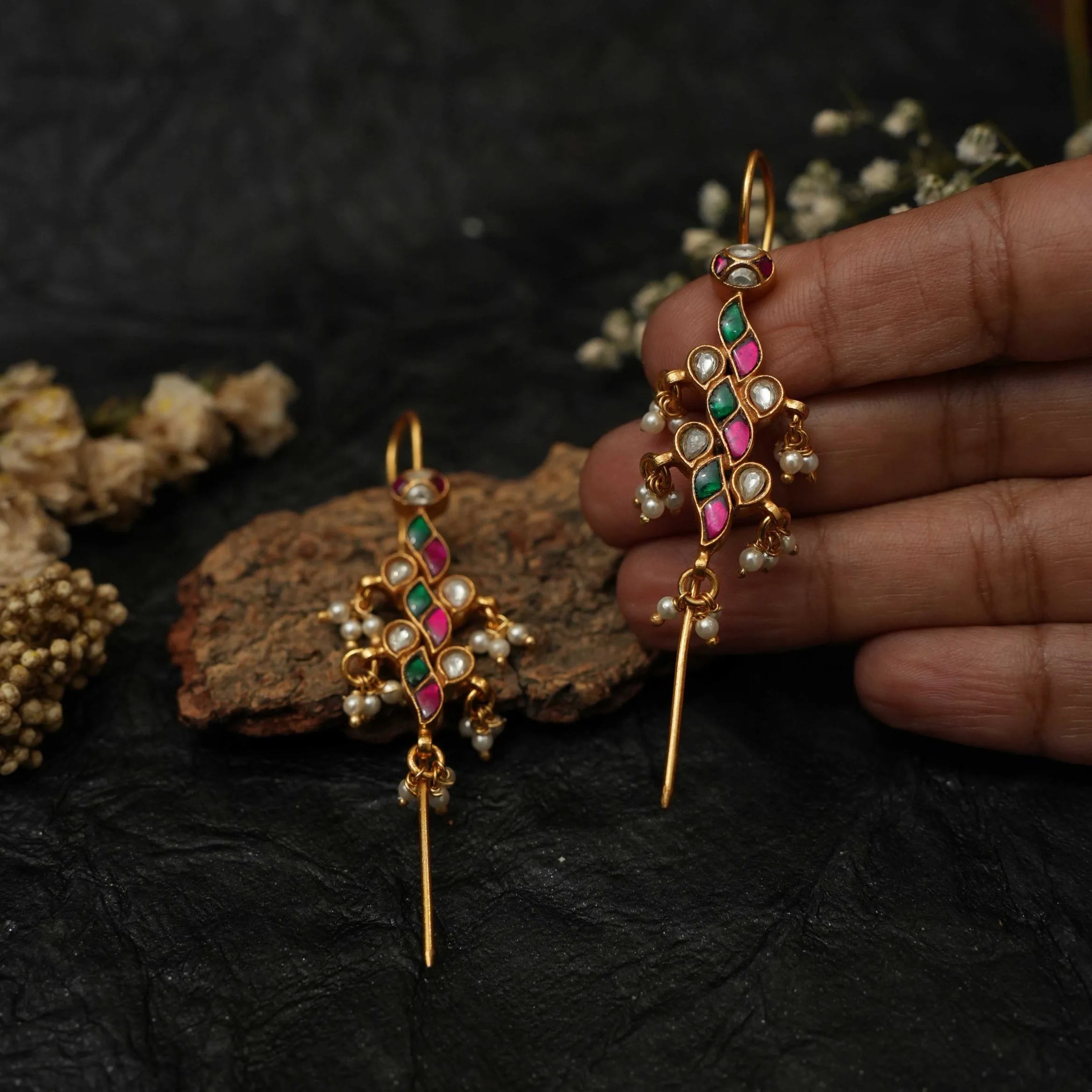 Mayuri Silver Bugadi Ear Cuff