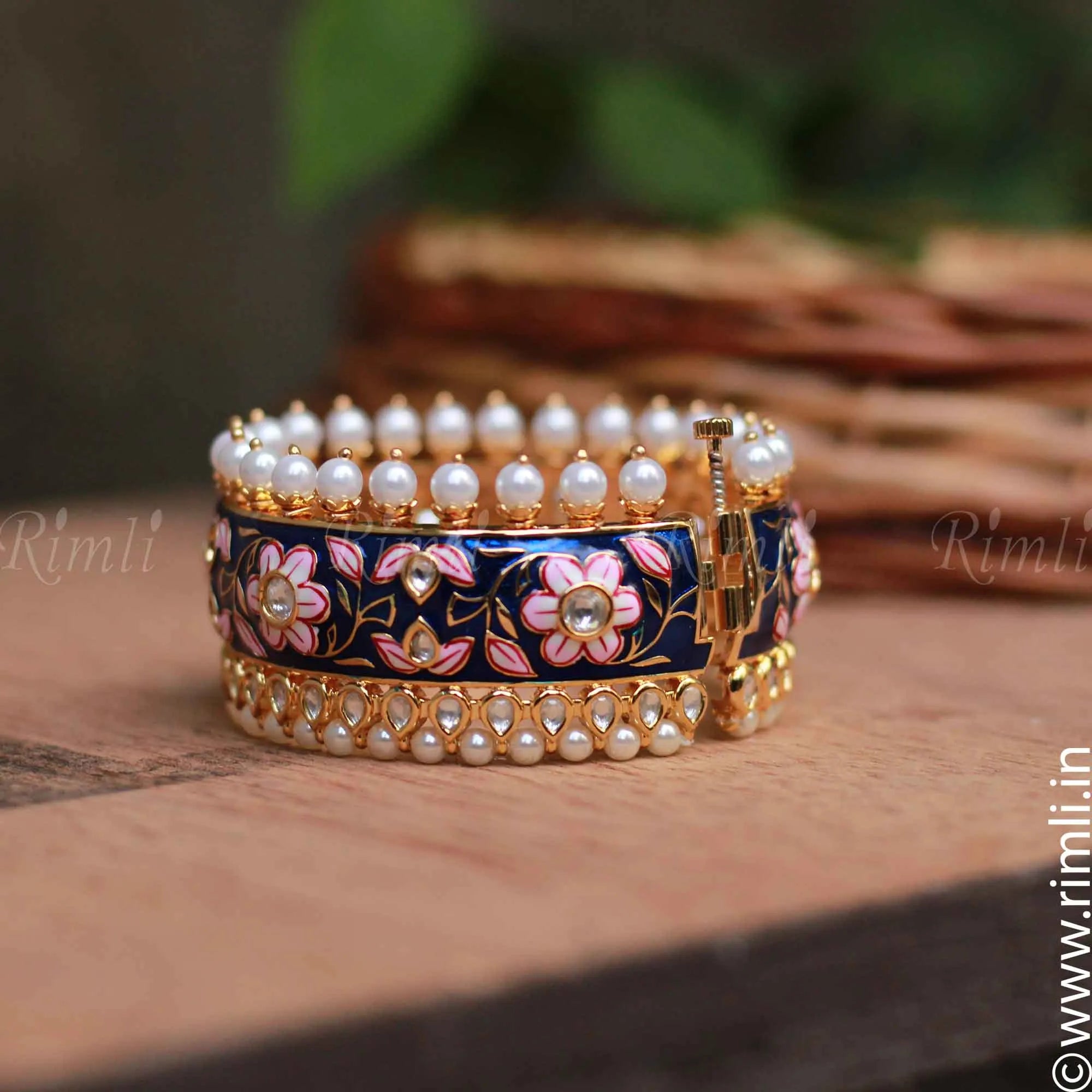 Meenakari Bangle - Blue