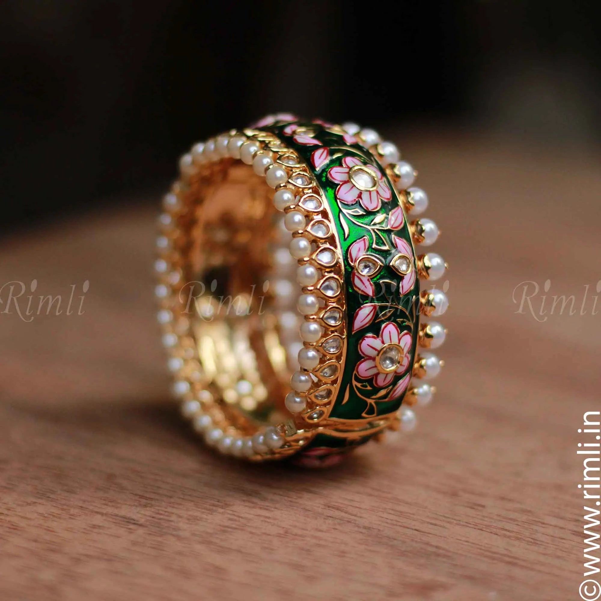 Meenakari Bangle - Green