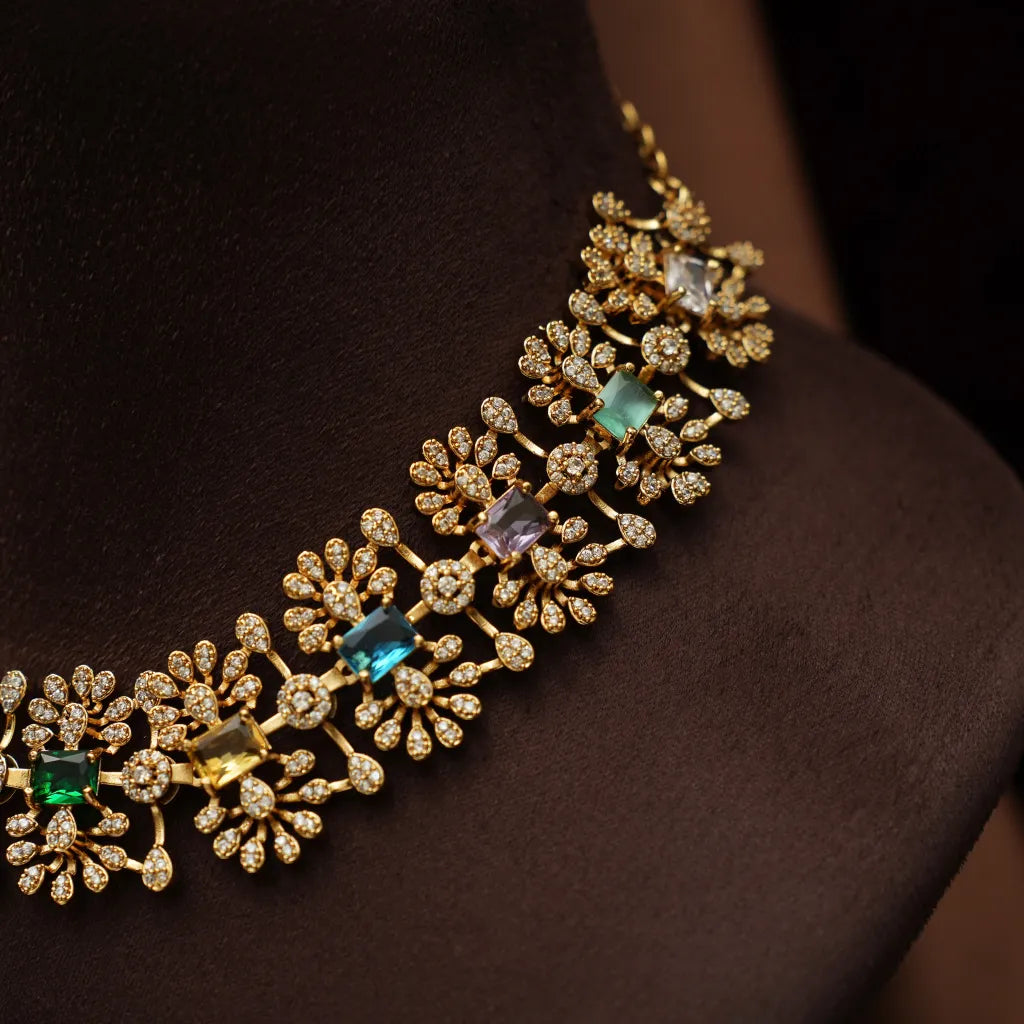 Meghala Zircon Necklace