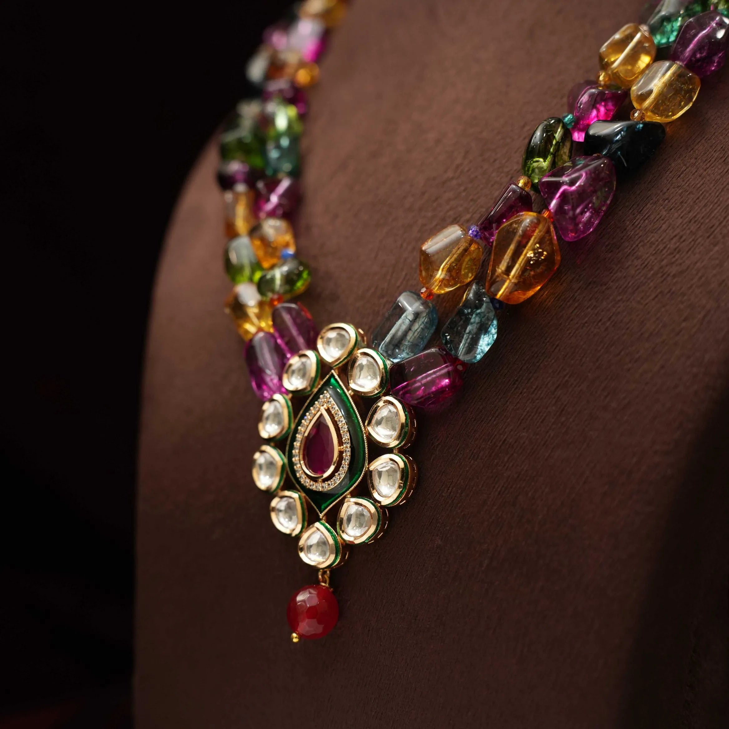 Mehar Kundan Beaded Necklace