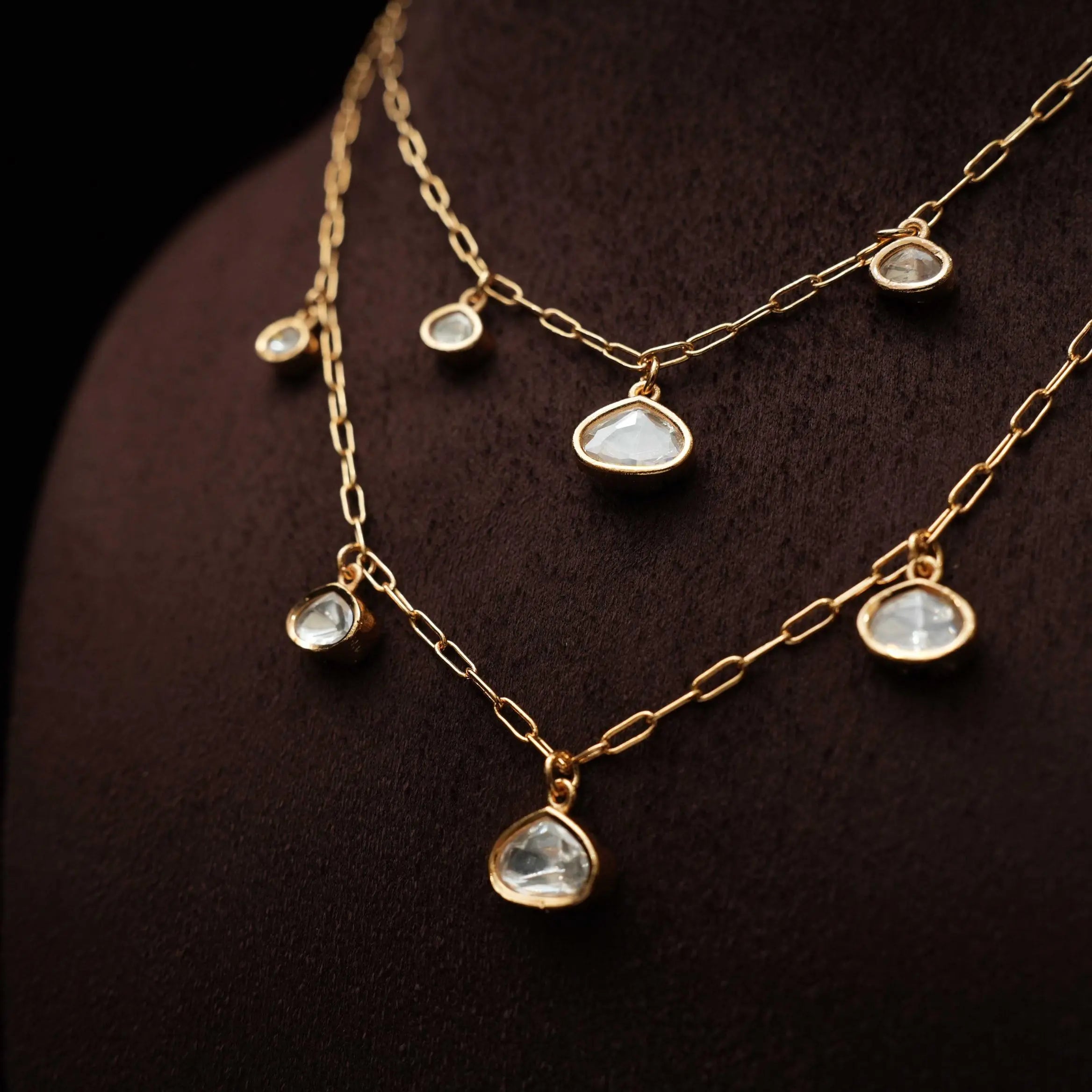 Mehr Minimal Polki Necklace