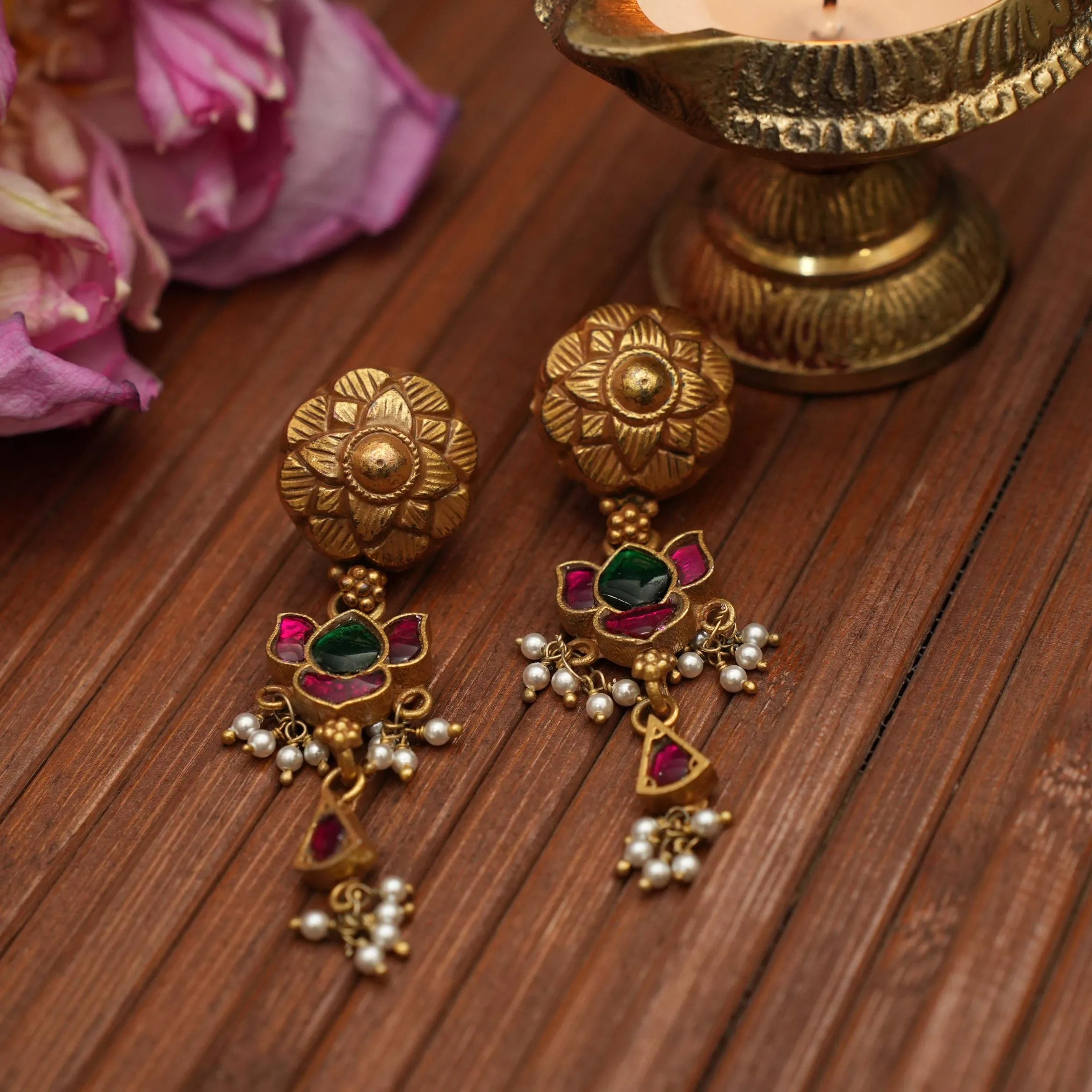 Menaka Silver Earrings