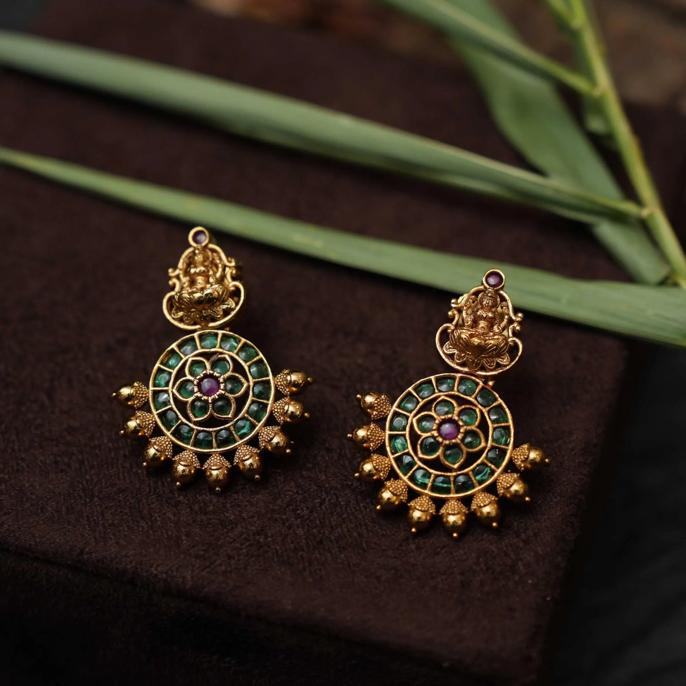 Merci Antique Earring - Green