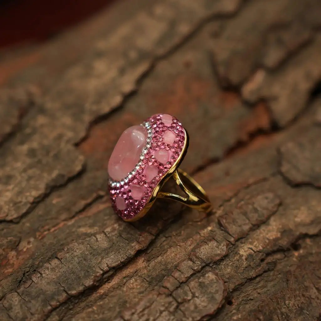 Mevika Zircon Necklace - Pink