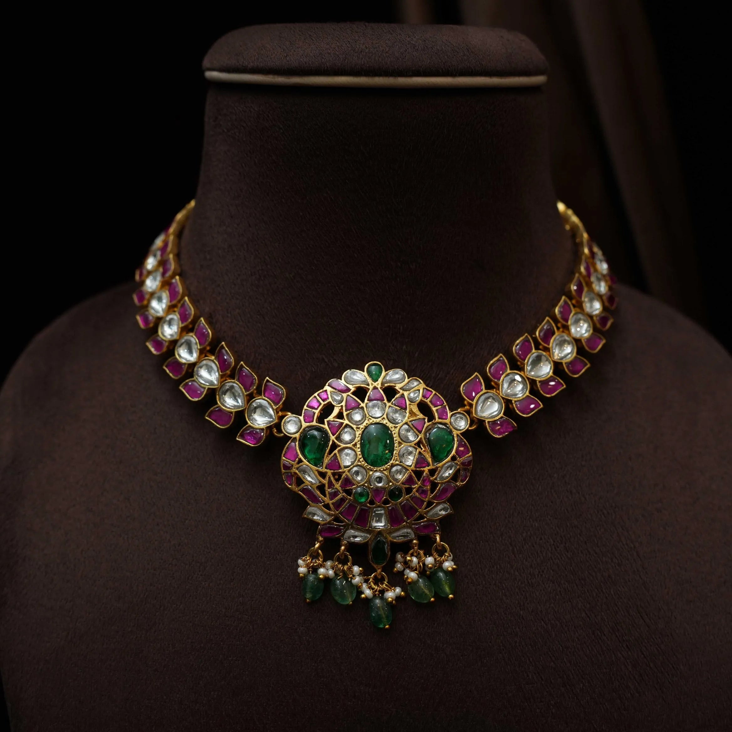 Mihir Statement Polki Necklace