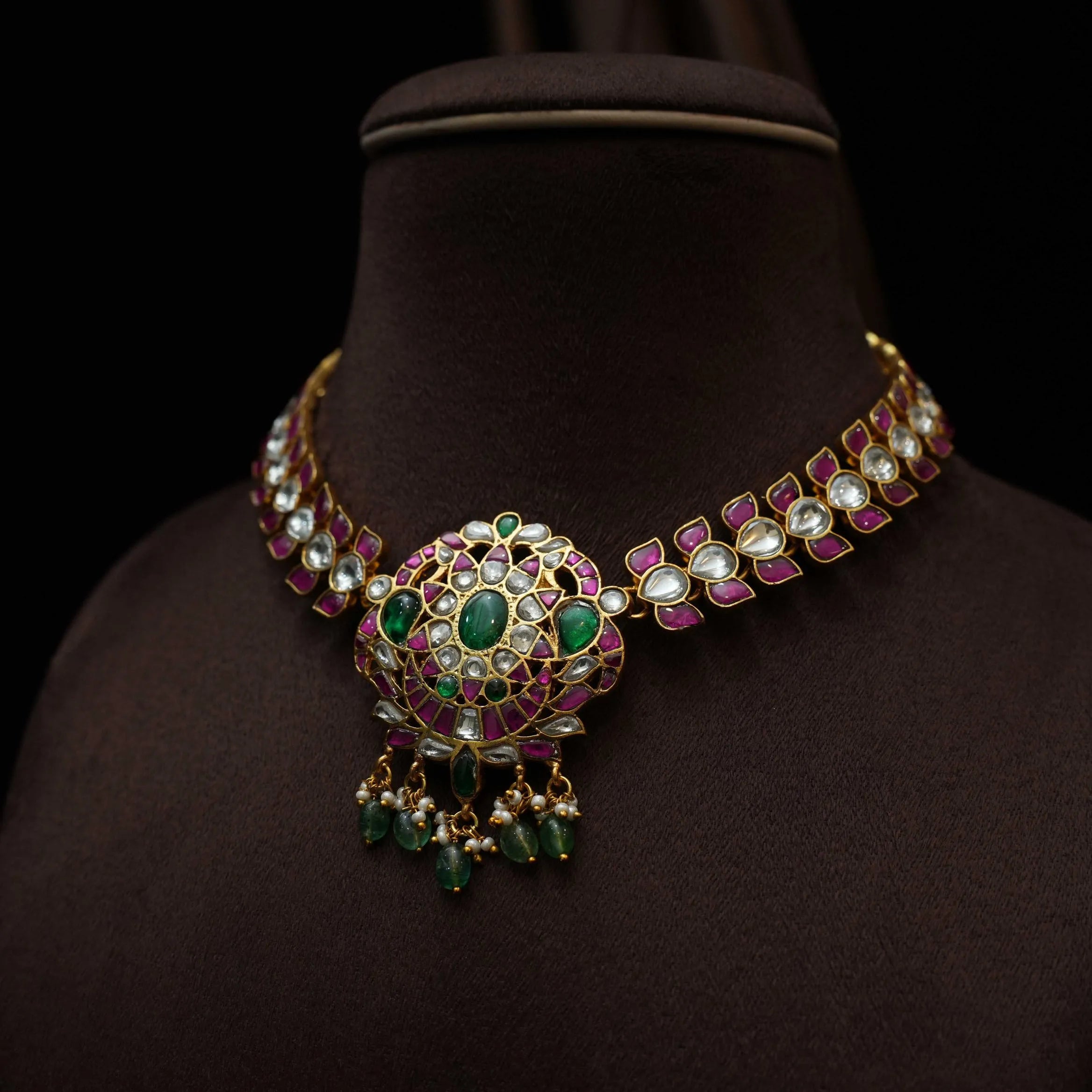 Mihir Statement Polki Necklace