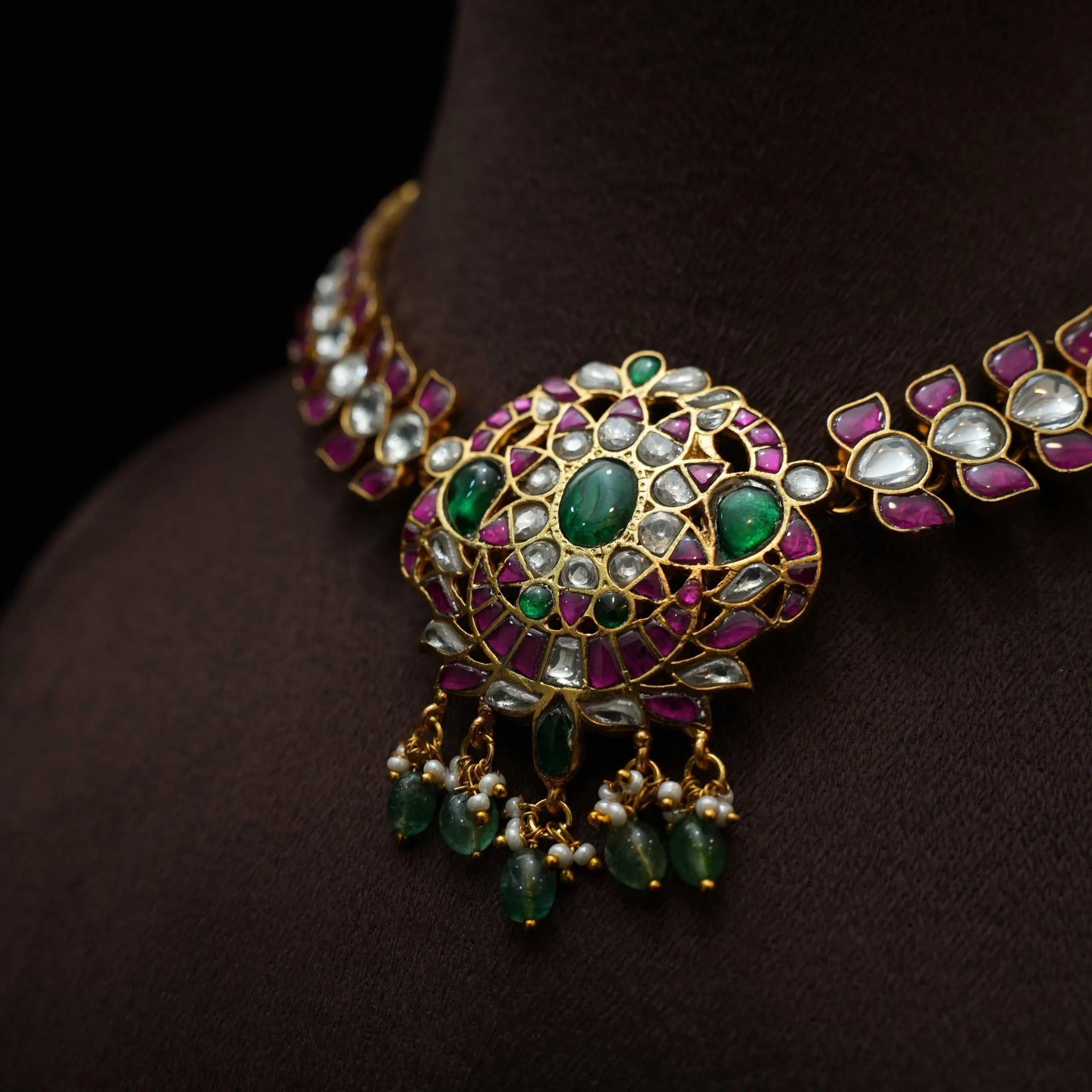 Mihir Statement Polki Necklace